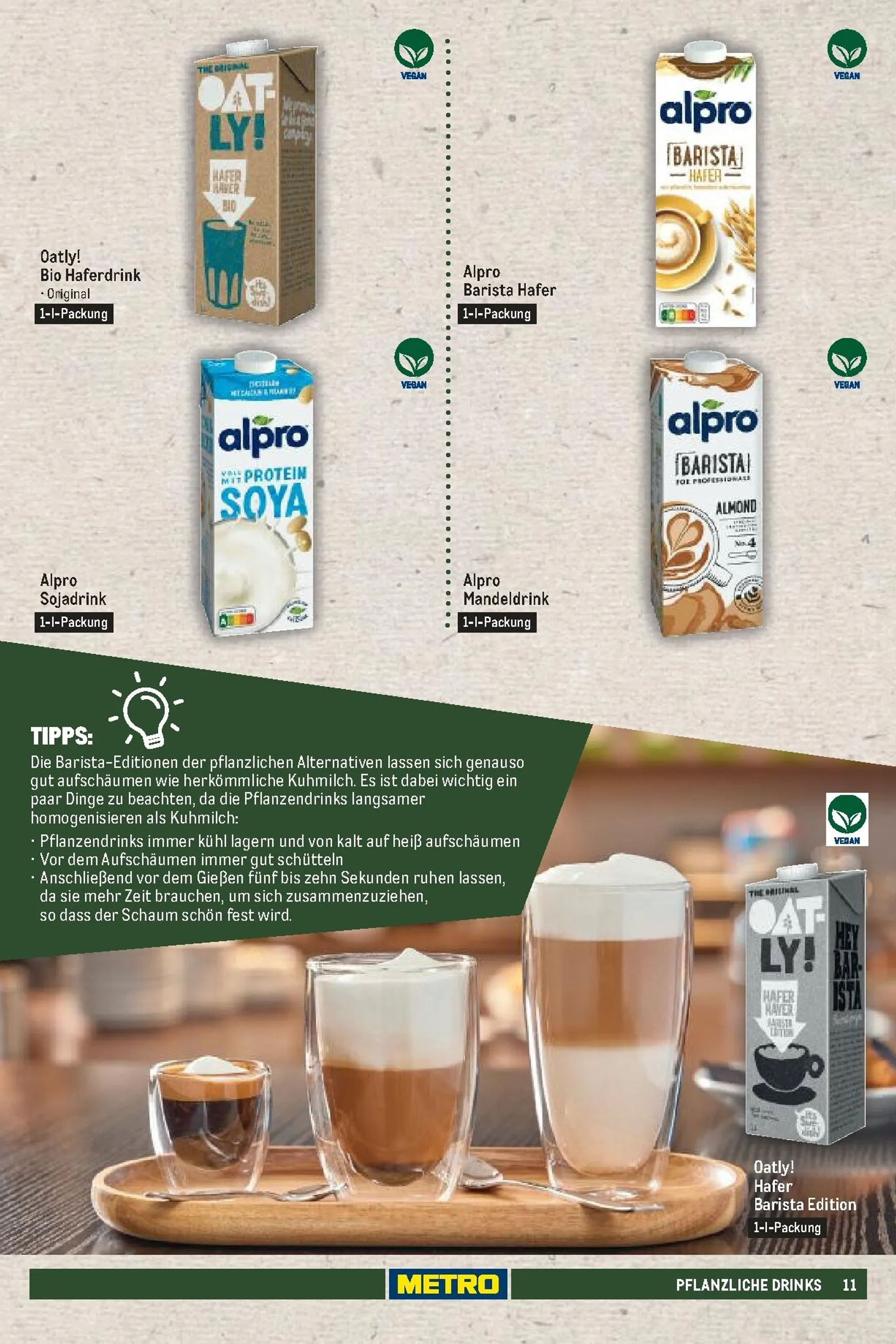 Metro - Vegan & Vegetarisches Sortiment Prospekt – von Sonntag 21.06.2026 bis Donnerstag 31.12.2026 von 21. Juni bis 31. Dezember 2026 - Prospekt seite 11