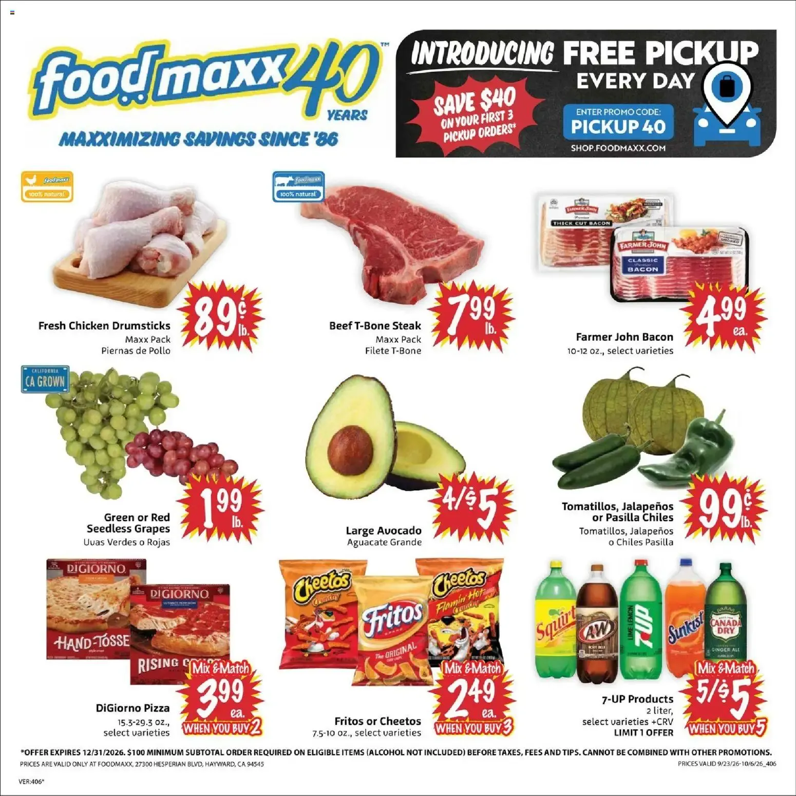 Weekly ad FoodMaxx Weekly Ad (09/23 - 10/06 2026) - Flyer from September 23 to October 6 2026 - Page 1
