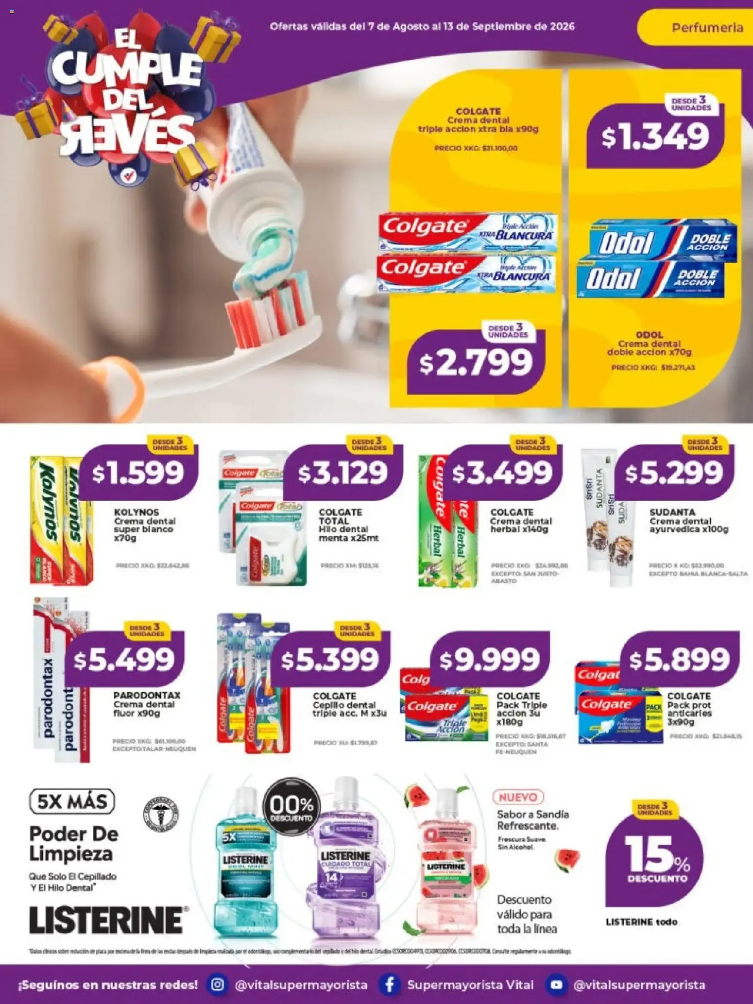 Ofertas de Vital Super Mayorista - El Cumple del Revés 7 de septiembre al 13 de septiembre 2026 - Página 5 del catálogo