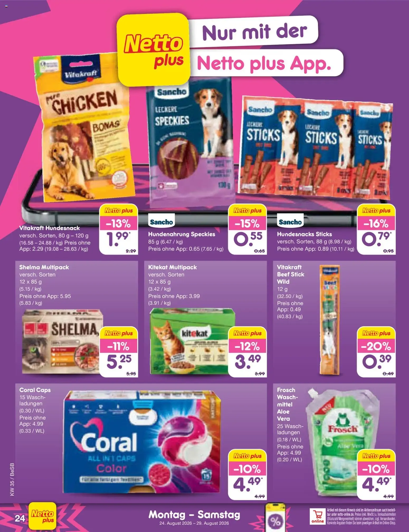 Netto Marken-Discount Prospekt (ab 24.08.2026) » Angebote von 24. August bis 29. August 2026 - Prospekt seite 36
