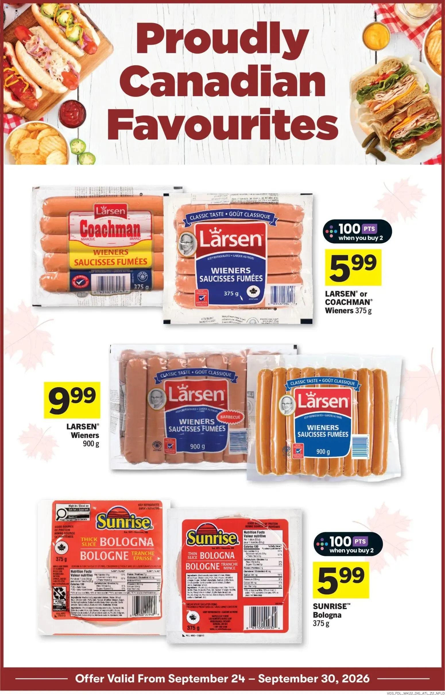 Foodland weekly flyer / circulaire from Sep 24, 2026 > weekly specials & deals from September 24 to September 30 2026 - flyer page 14