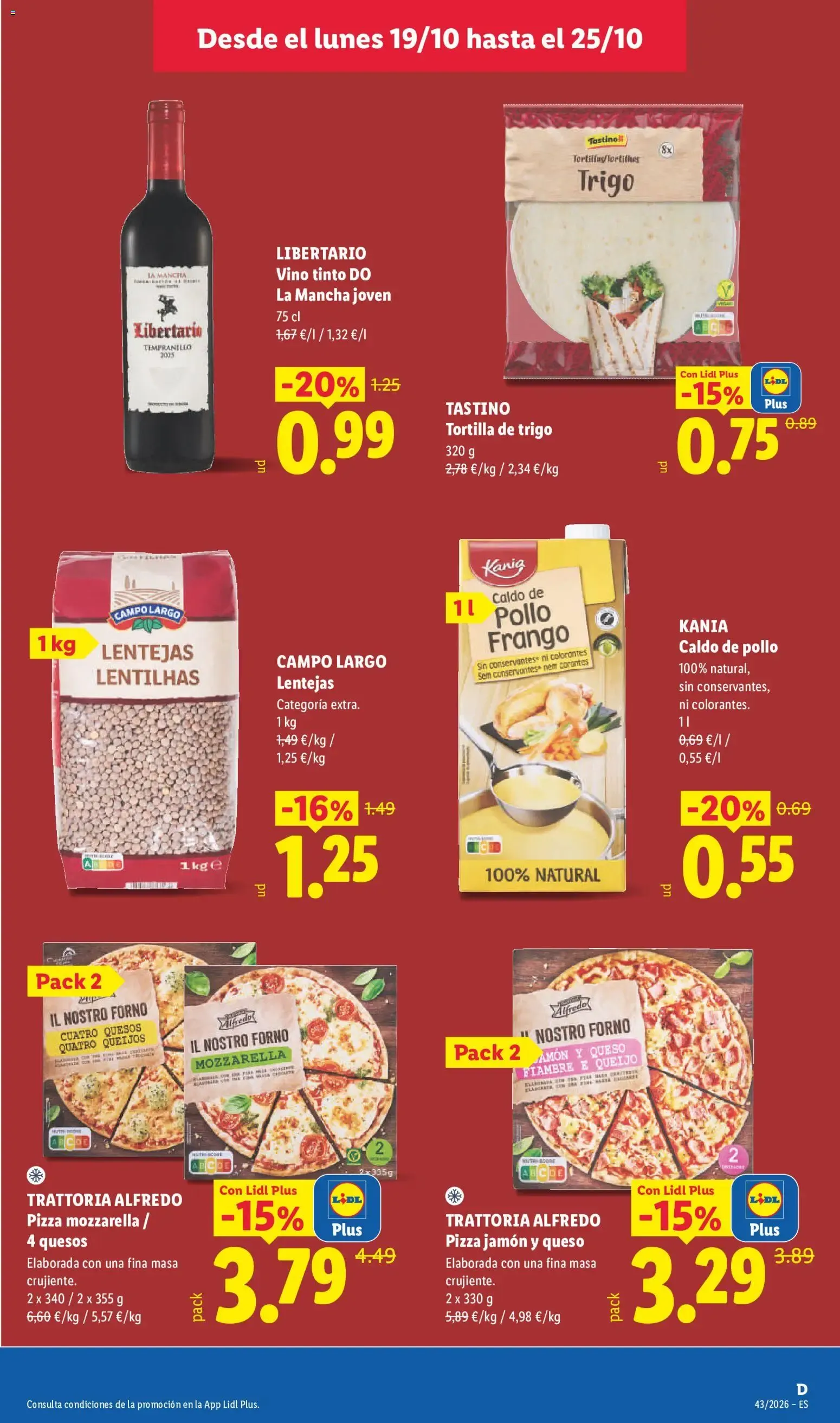 Catálogo de Lidl: Ofertas de carne y otros productos 19 de octubre al 25 de octubre 2026 - Página 21