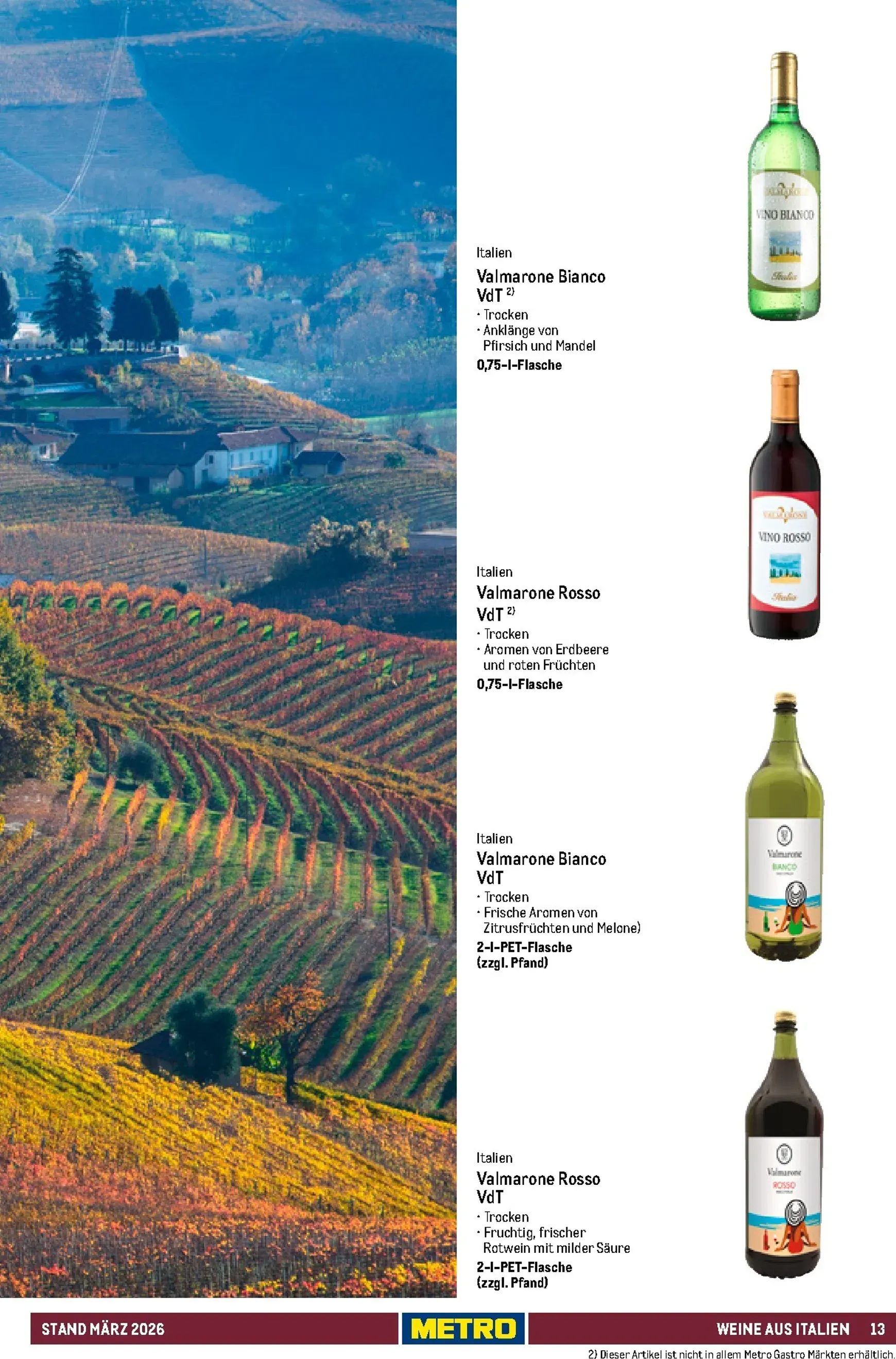 Sortimentskatalog Hauswein: Für jeden Anlass der passende Tropfen von 1. März bis 31. Dezember 2026 - Prospekt seite 13