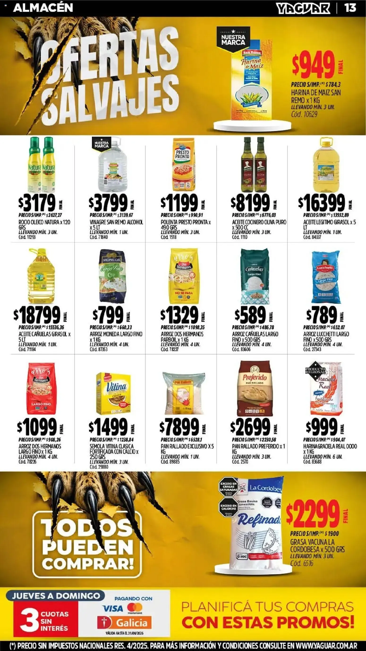 Ofertas de Yaguar - Oferta Semanal Córdoba del 03/08/2026 - 09/08/2026 3 de agosto al 9 de agosto 2026 - Página 14 del catálogo