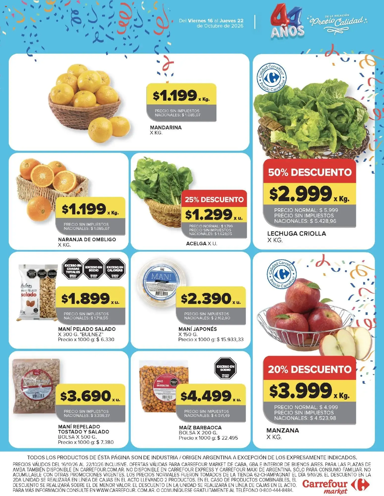 Ofertas de Carrefour: 3ra Semana de Festejos y 44 Años - Ofertas de Productos Carrefour 16 de octubre al 22 de octubre 2026 - Página 54 del catálogo