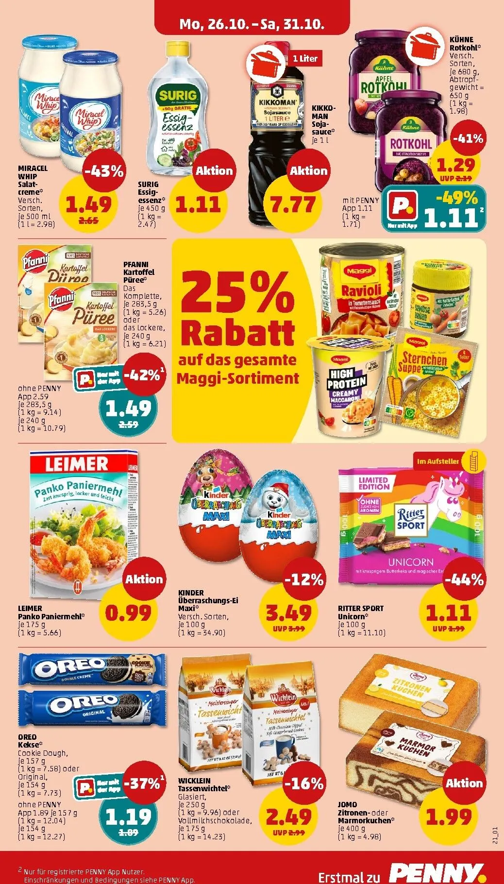 PENNY Prospekt nächste Woche – von Montag 26.10.2026 bis Samstag 31.10.2026 von 26. Oktober bis 31. Oktober 2026 - Prospekt seite 23