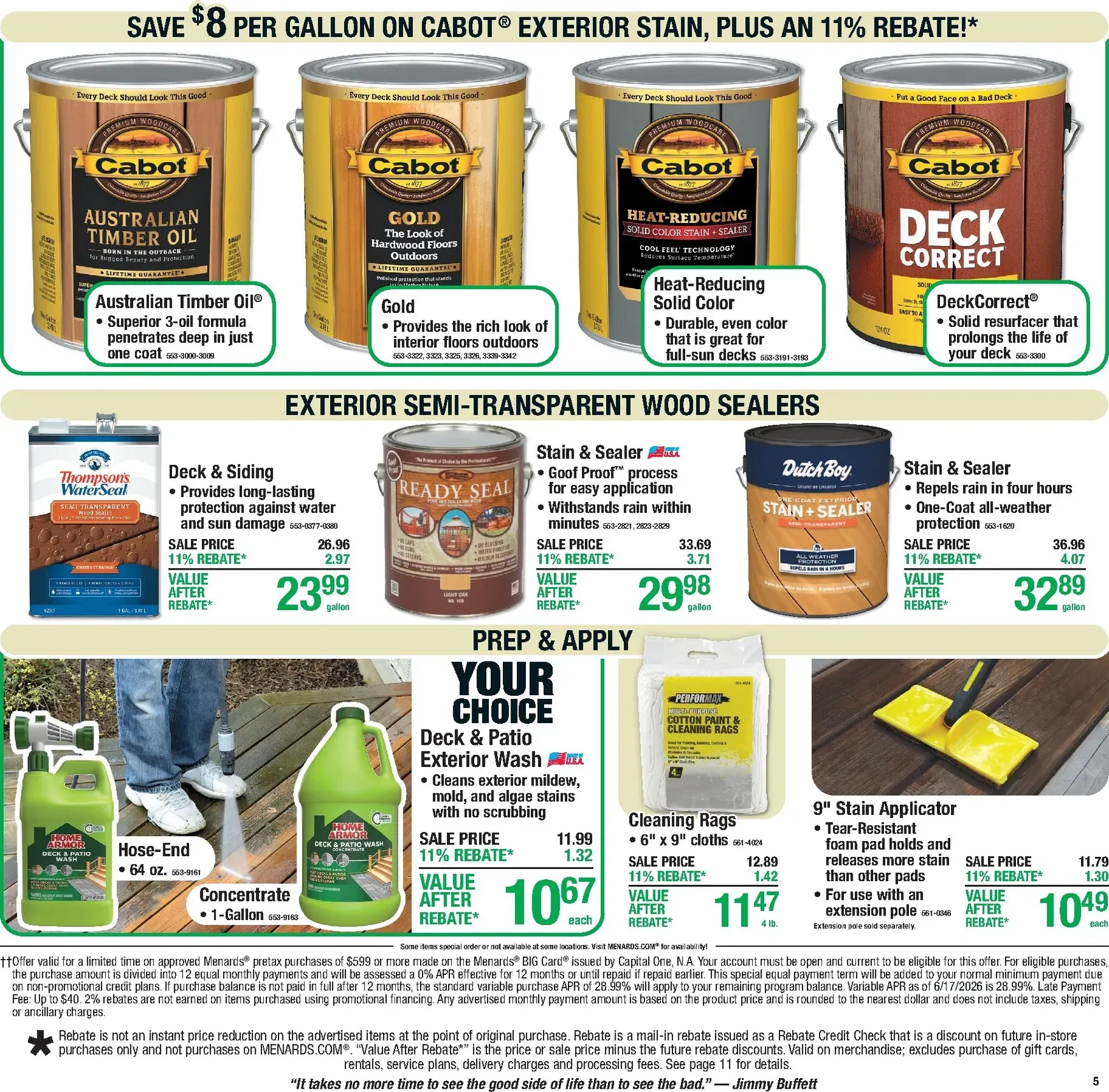 Weekly ad Current Menards - 11% Rebate Sale leaflet valid from Thursday 07/16/2026 to Sunday 07/26/2026 from July 16 to July 26 2026 - Page 9