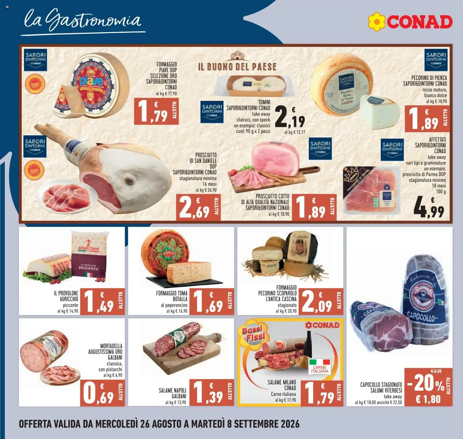 Conad Taglio Netto da 26 agosto a 8 settembre di 2026 - Pagina del volantino 8