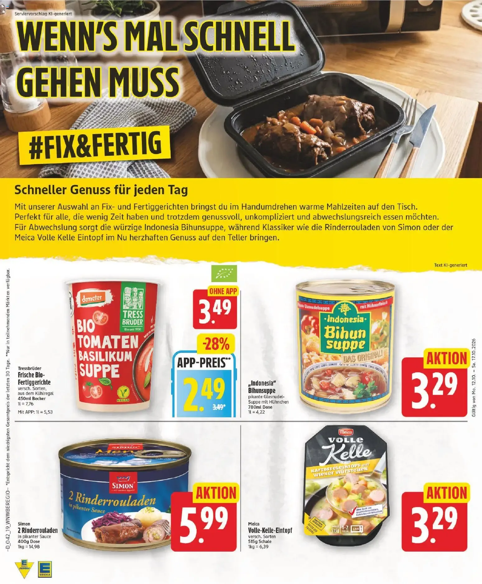 Jetzt wieder da! Kleben & Sparen von 12. Oktober bis 17. Oktober 2026 - Prospekt seite 19