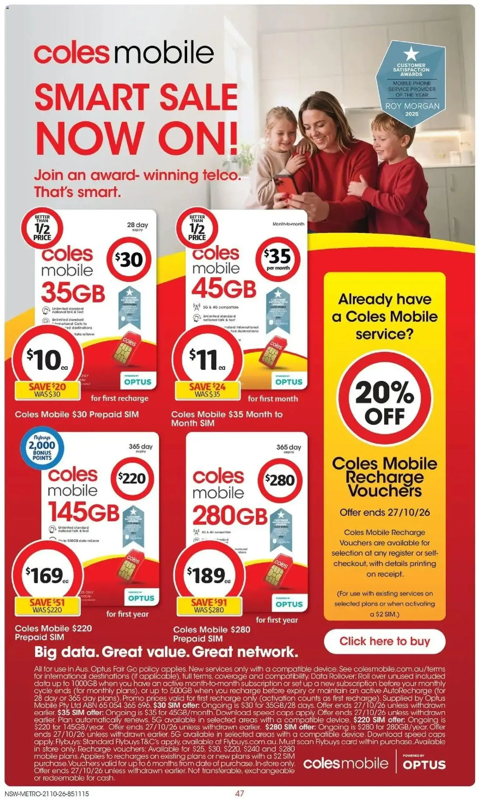 Coles Halloween π» catalogue from 21/10/2026 - Catalogue valid from 21 October to 27 October 2026 - page 47