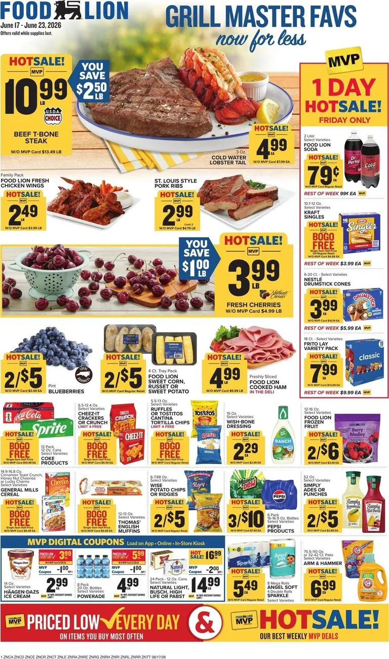 Weekly ad GRILL MASTER FAVS now for less from June 17 to June 23 2026 - Page 1