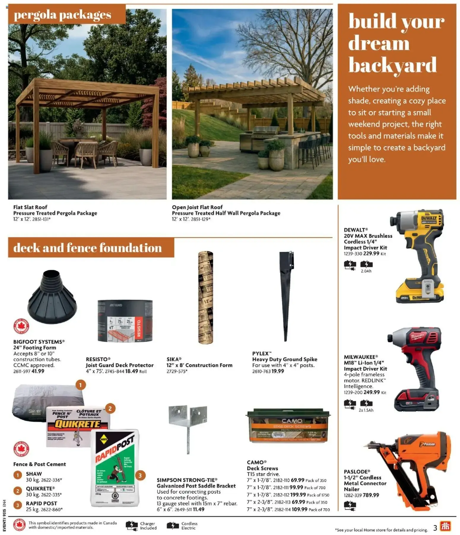Home Hardware flyer - Building Guide from Apr 9, 2026 > weekly specials & deals from April 9 to July 31 2026 - flyer page 3