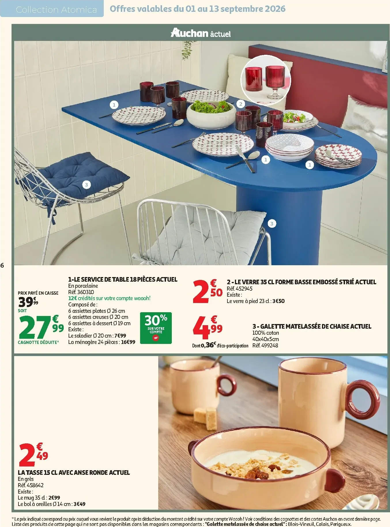 Current Auchan - Inspiration déco leaflet valid from du mardi 01/09/2026 to du dimanche 01/11/2026 du 1 septembre au 1 novembre 2026 - Catalogue page 6