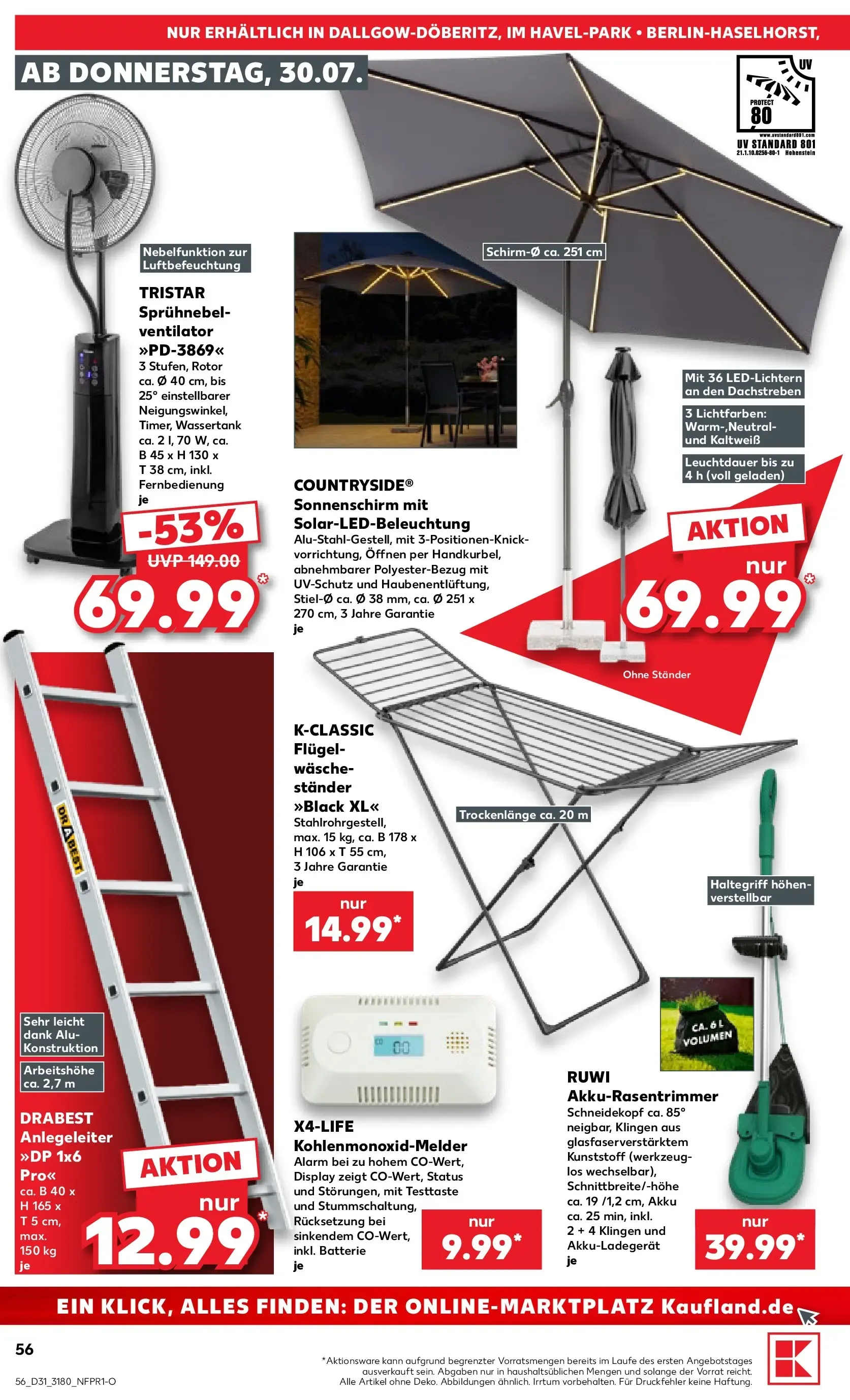 Prospekt Kaufland ab 30.07.2026 » Angebote Online zum Blättern von 30. Juli bis 5. August 2026 - Prospekt seite 56