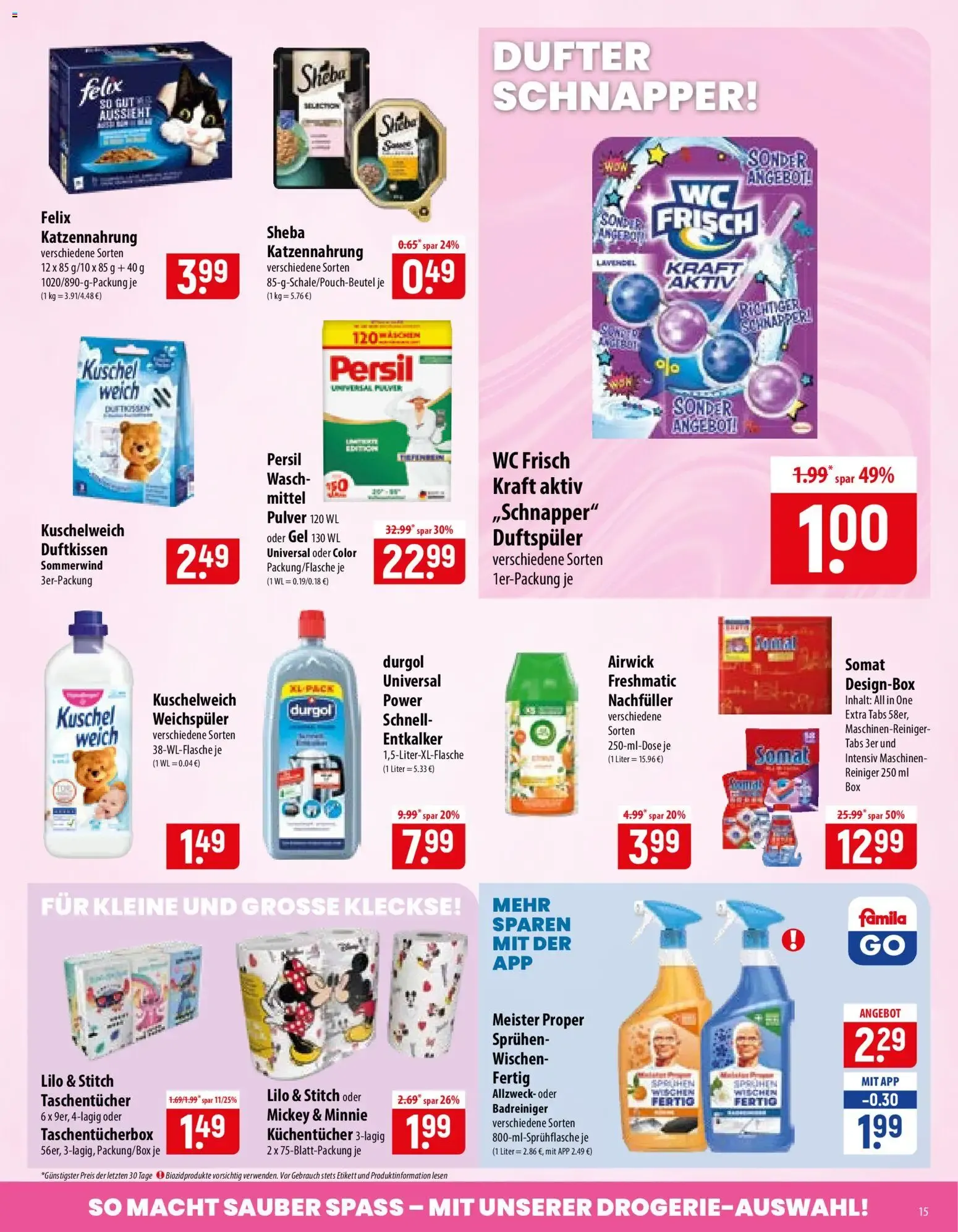 Famila Prospekt (ab 20.07.2026) zum Blättern von 20. Juli bis 25. Juli 2026 - Prospekt seite 15