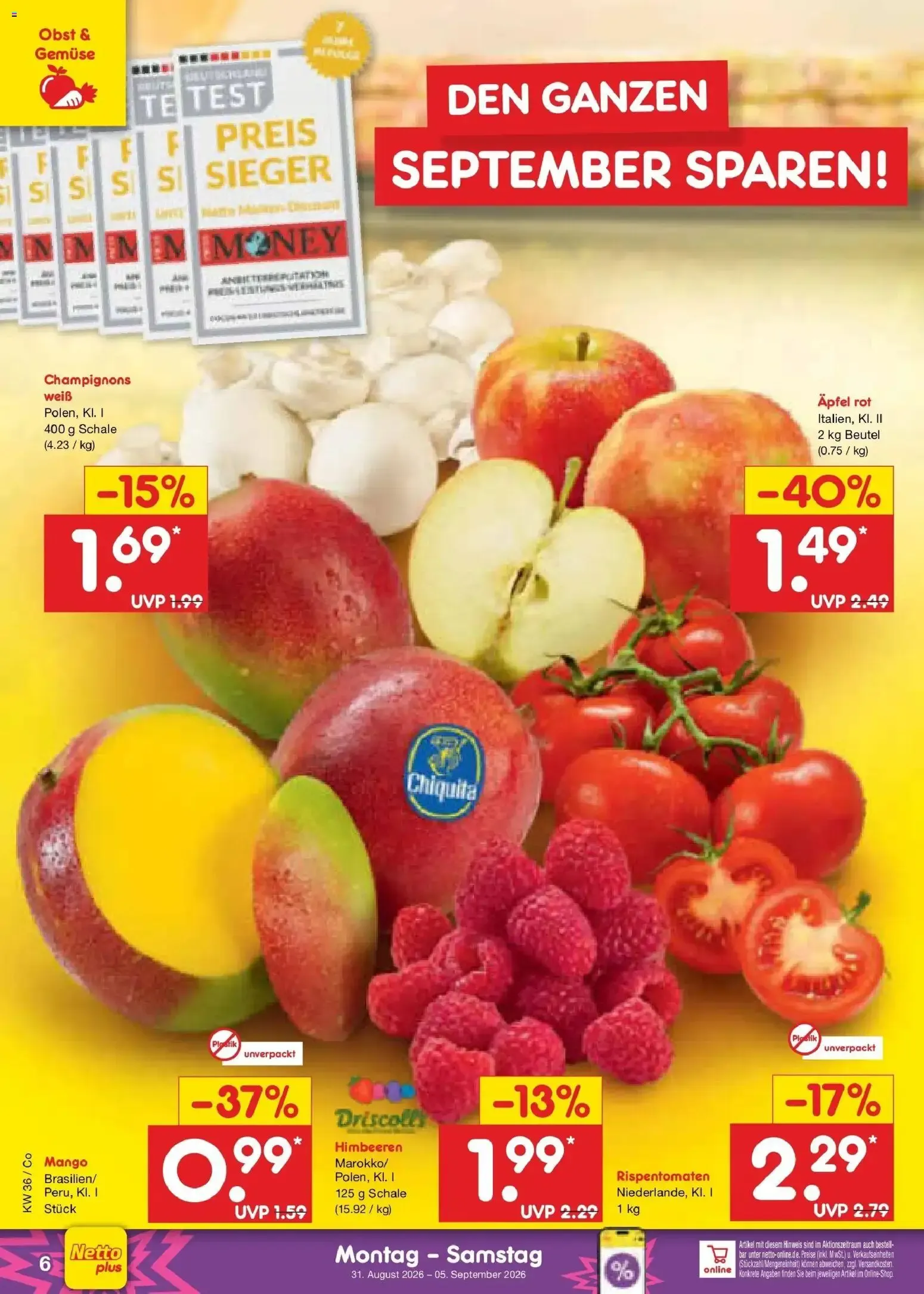 Netto Marken-Discount XXL SPAR GANZ NAH von 31. August bis 5. September 2026 - Prospekt seite 8