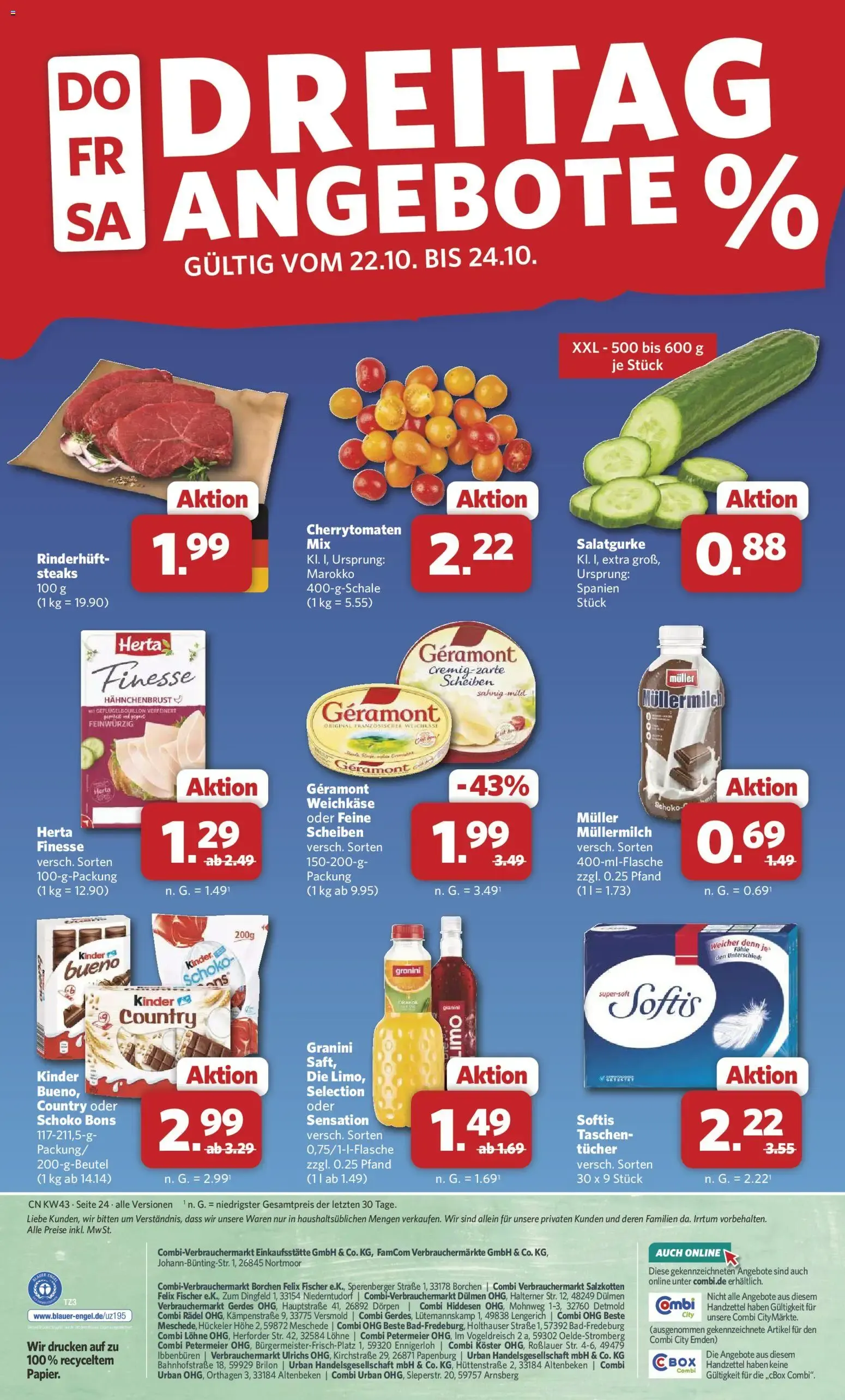 Combi Prospekt (ab 19.10.2026) zum Blättern von 19. Oktober bis 24. Oktober 2026 - Prospekt seite 24
