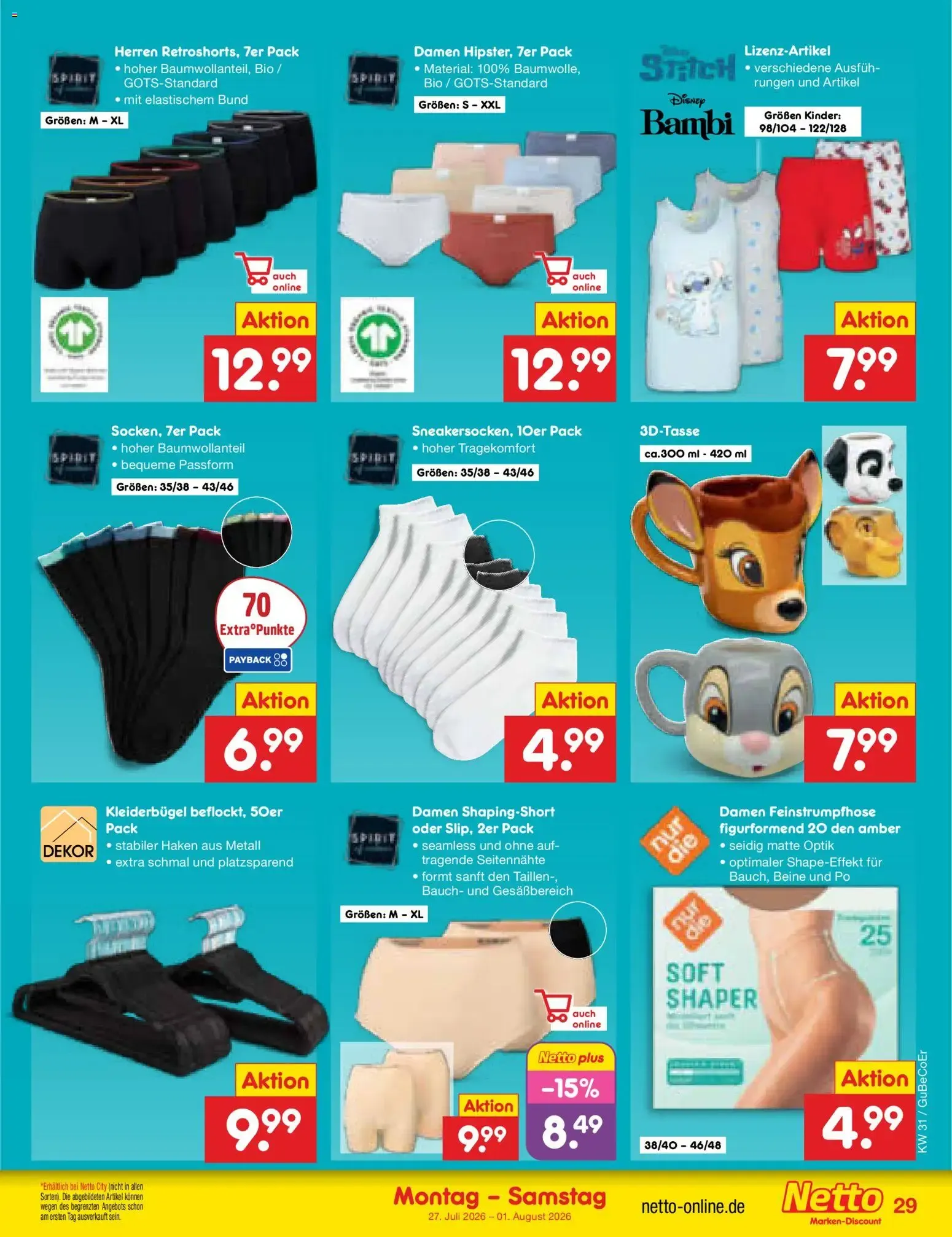 Netto Marken-Discount Prospekt (ab 27.07.2026) » Angebote von 27. Juli bis 1. August 2026 - Prospekt seite 44