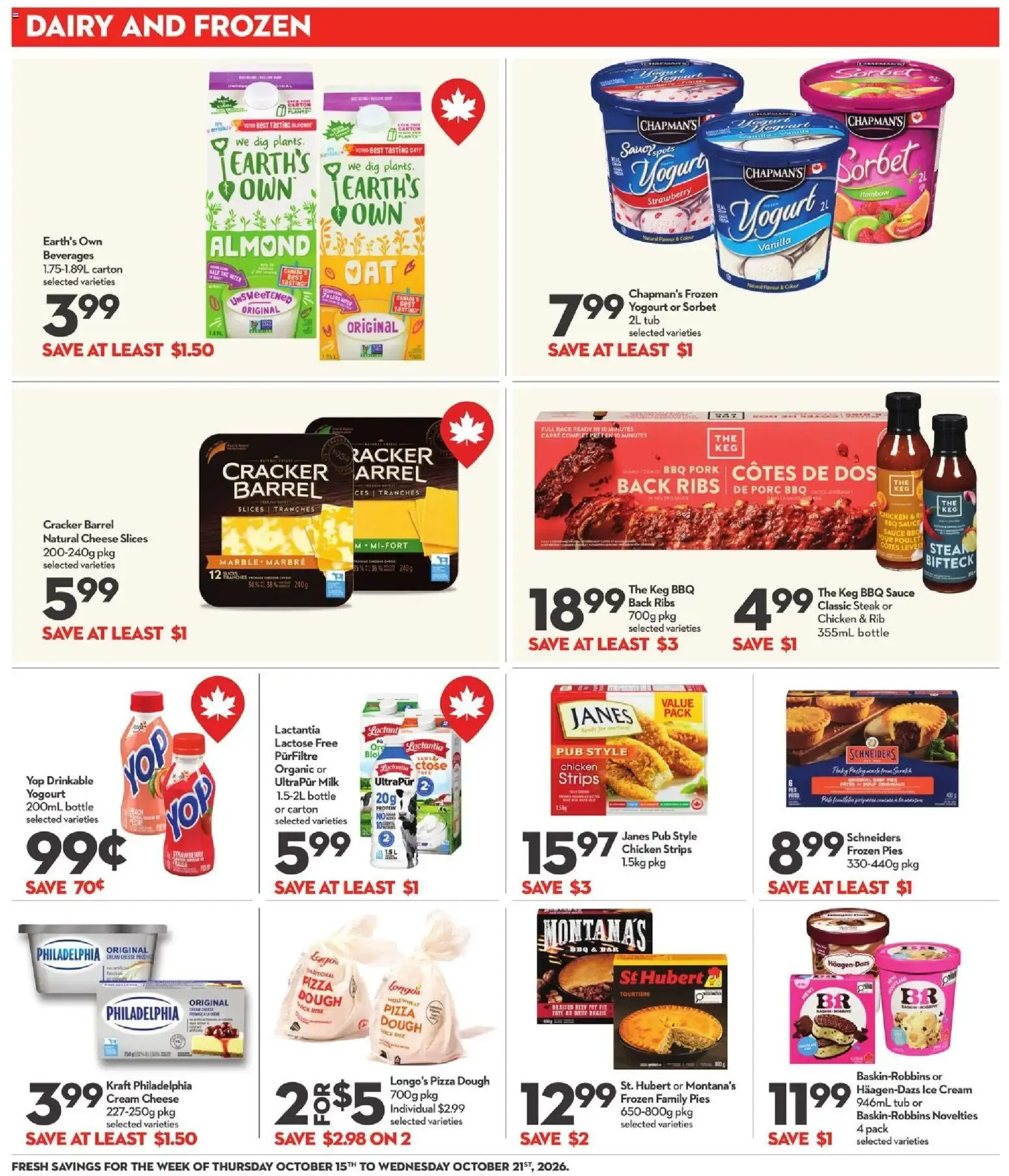 Longo's weekly flyer / circulaire from Oct 15, 2026 > weekly specials & deals from October 15 to October 21 2026 - flyer page 9