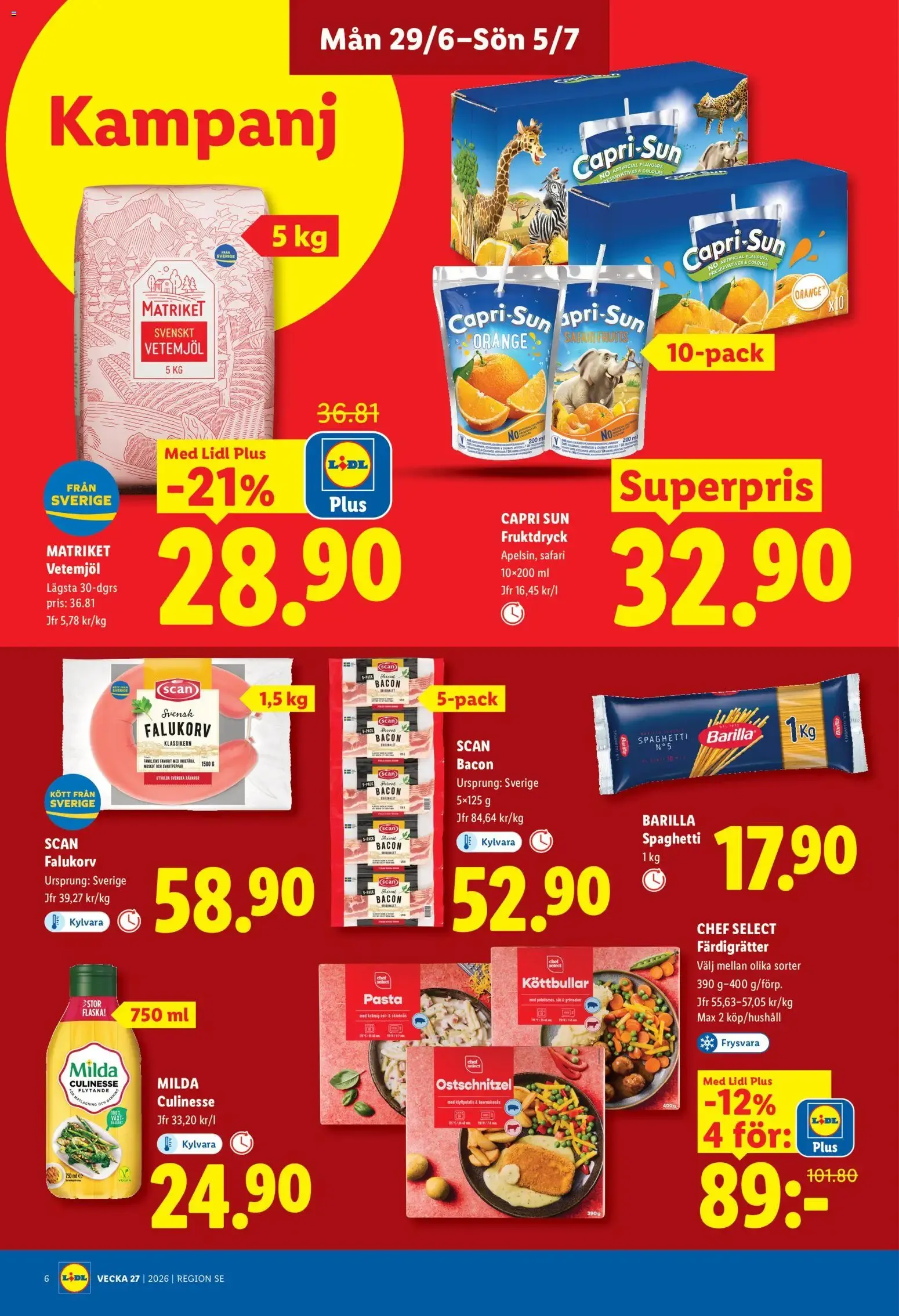 Lidl erbjudanden från 29/06/2026 - 05/07/2026 > Reklamblad nuvarande rabatter från 29 juni till 5 juli 2026 - Reklamblad sidor 6