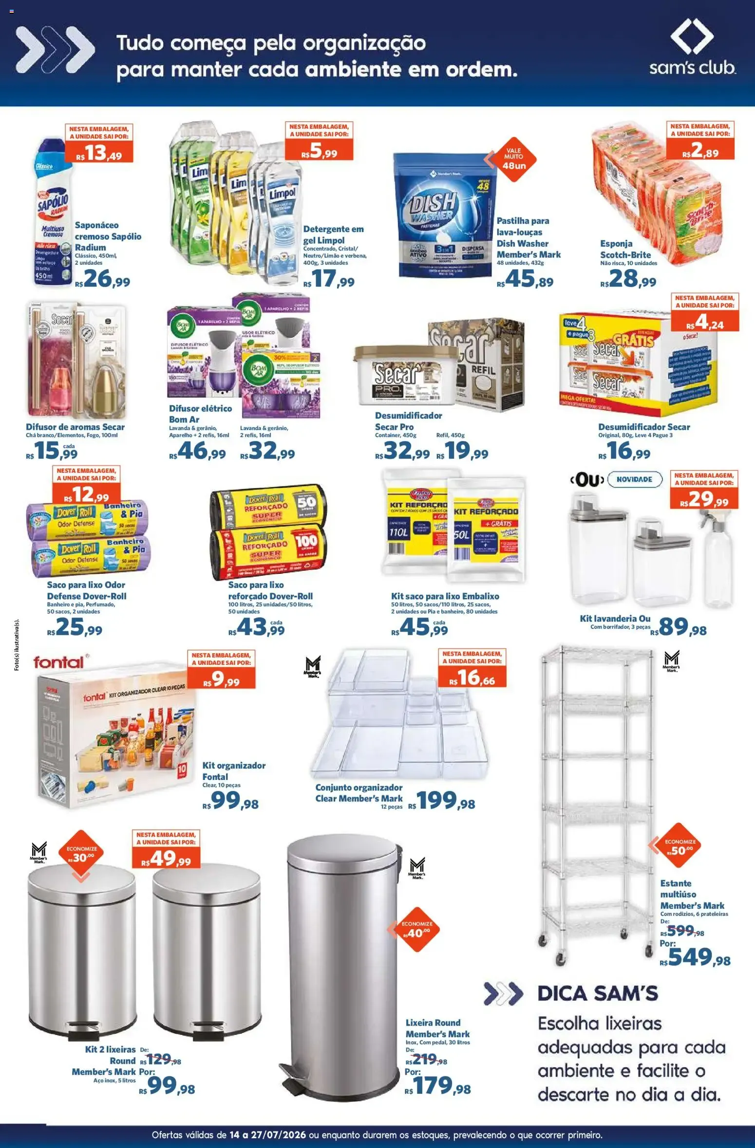 Encarte de Sam's Club ofertas Casa Limpa de 14/07/2026 | Promoções Online 14 de julho até 27 de julho 2026 - Pagina 7
