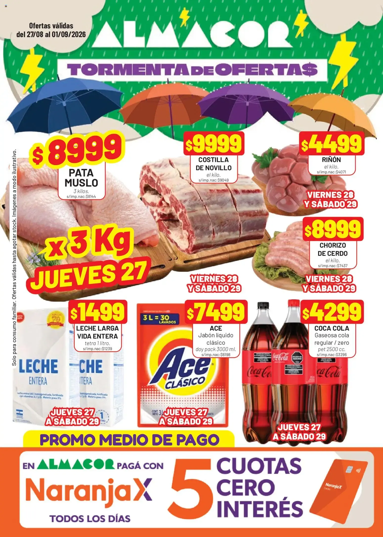 Ofertas de Almacor catálogo del 27/08/2026 - 01/09/2026 27 de agosto al 1 de septiembre 2026 - Página 1 del catálogo