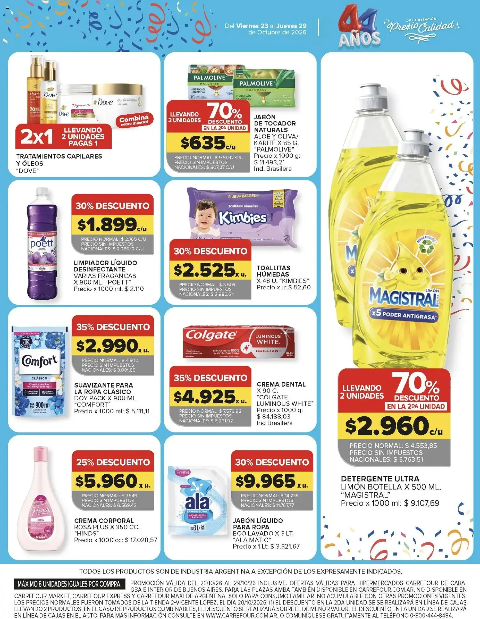 Ofertas de Carrefour: 4ta Semana de Festejos - 44 Años de Precio y Calidad 23 de octubre al 29 de octubre 2026 - Página 14 del catálogo