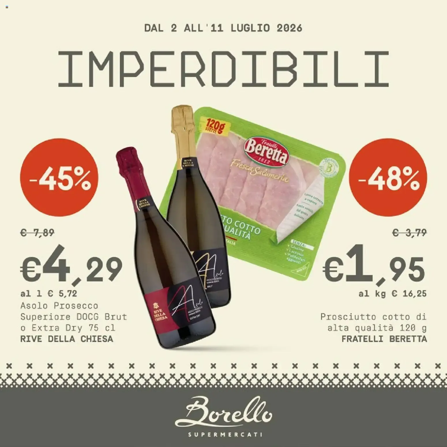 Borello Supermercati volantino dal 02/07/2026 - online Offerte da 2 luglio a 11 luglio di 2026 - Pagina del volantino 1