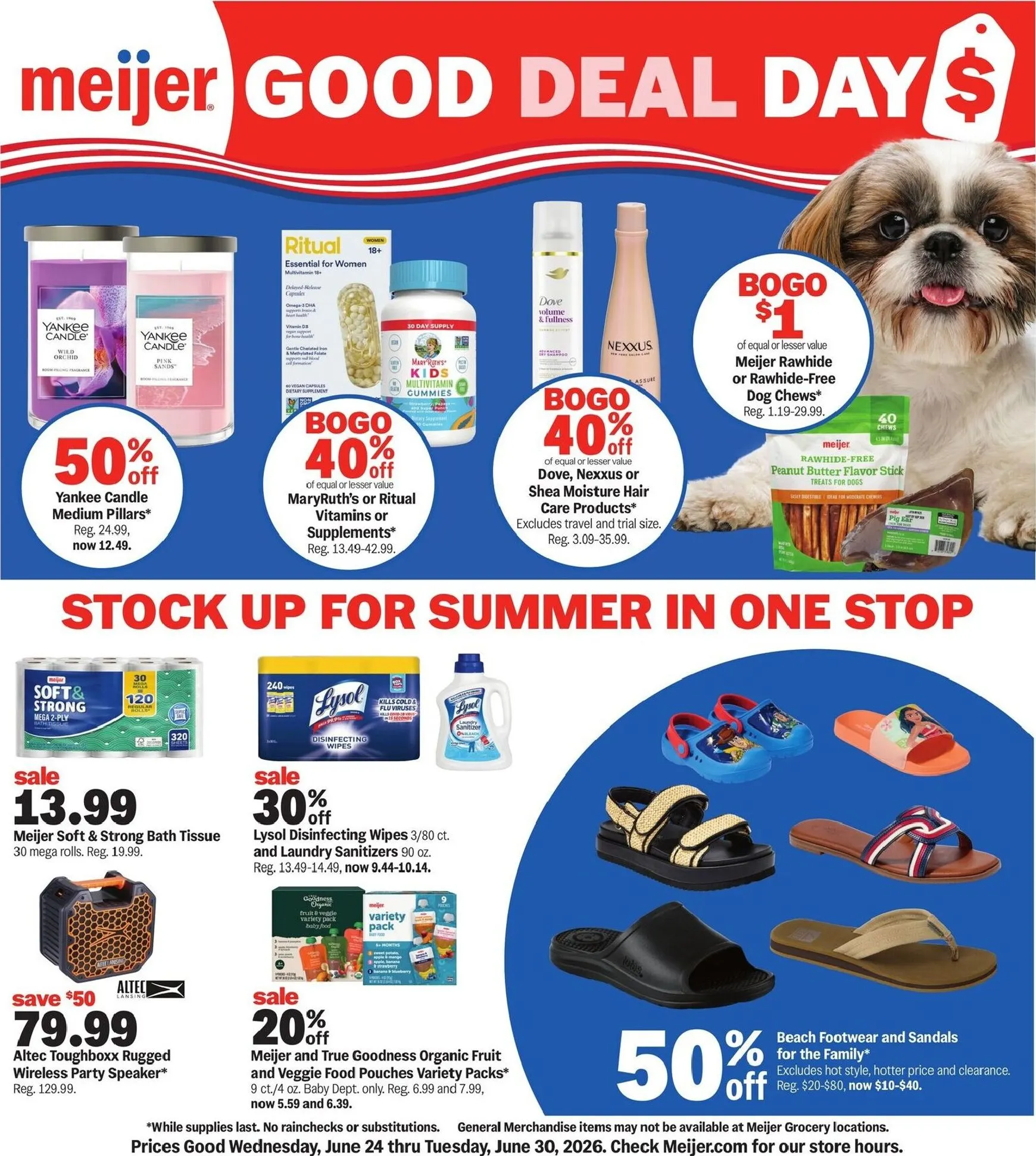 Weekly ad Current Meijer - Good Deal Days leaflet valid from Wednesday 06/24/2026 to Tuesday 06/30/2026 from June 24 to June 30 2026 - Page 1