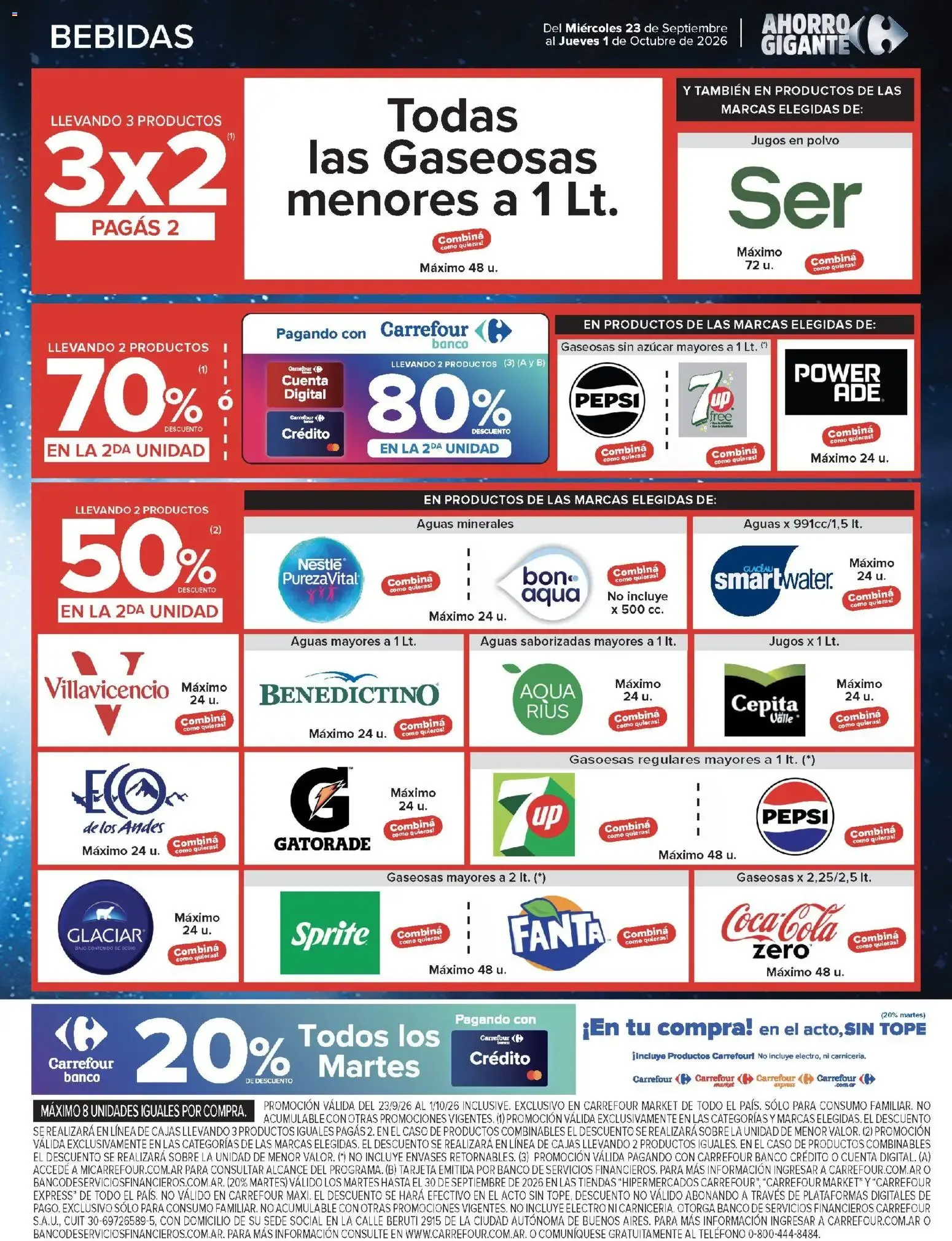 Ofertas de Carrefour Ofertas || del 23/09/2026 - 01/10/2026 || Promociones 23 de septiembre al 1 de octubre 2026 - Página 47 del catálogo
