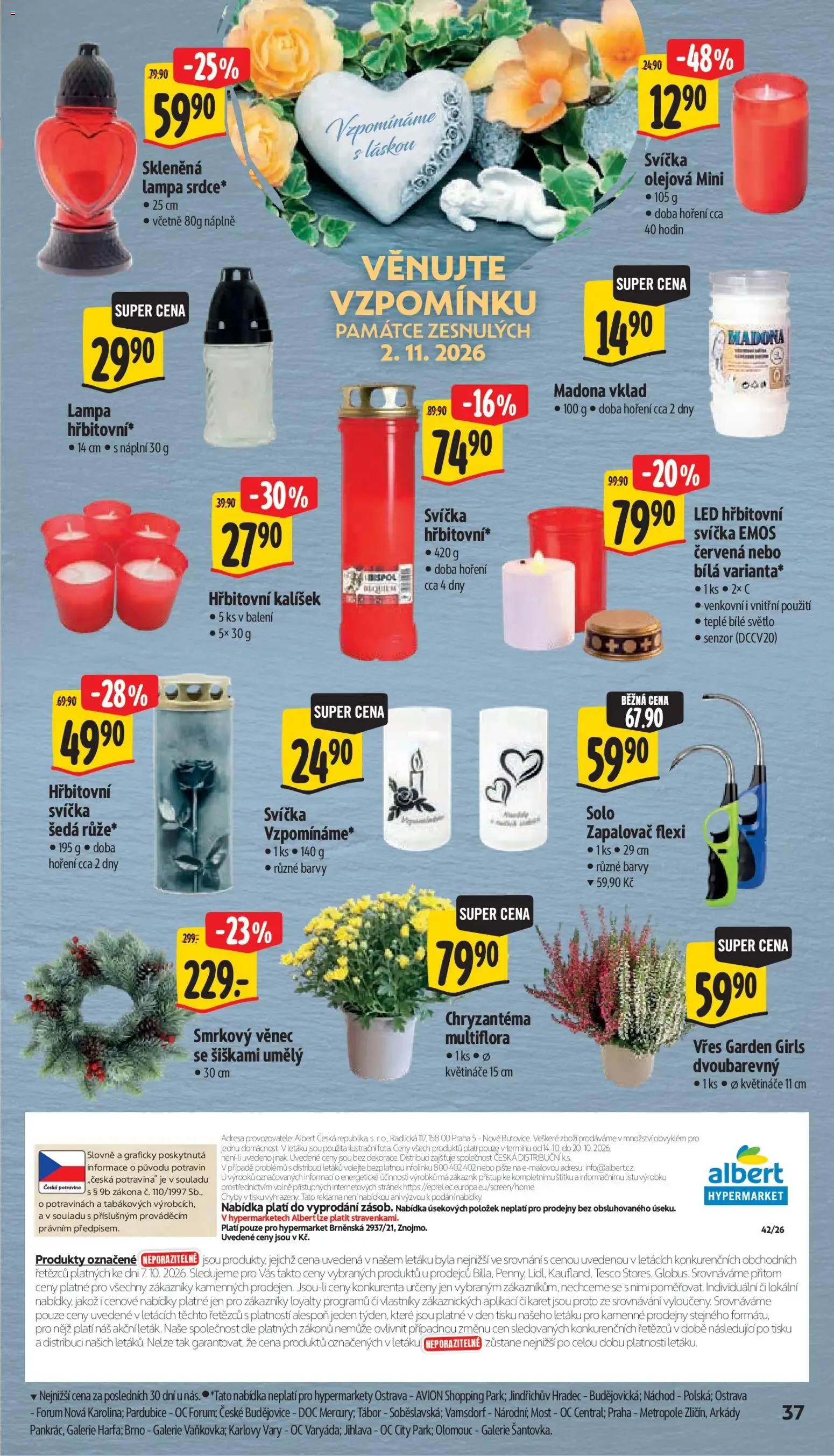 Albert leták - Hypermarket - Znojmo od 14.10.2026 - Akční leták - 14. října 20. října 2026 - Page 56