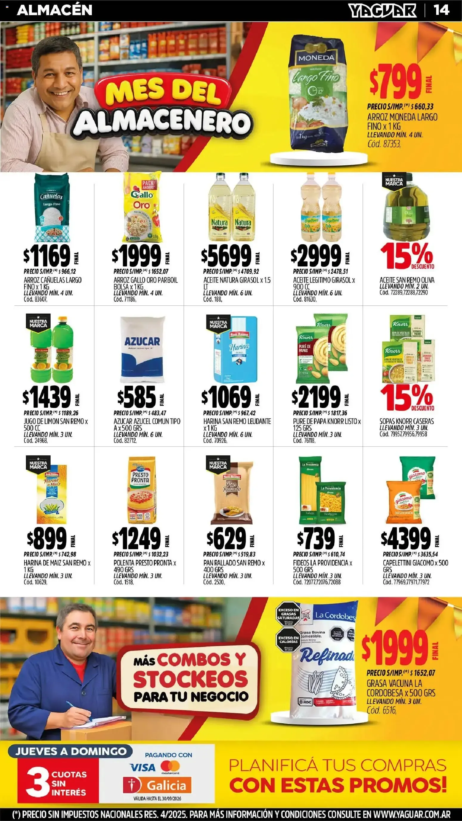 Ofertas de Yaguar - Oferta Semanal Santa Fé del 31/08/2026 - 06/09/2026 31 de agosto al 6 de septiembre 2026 - Página 14 del catálogo
