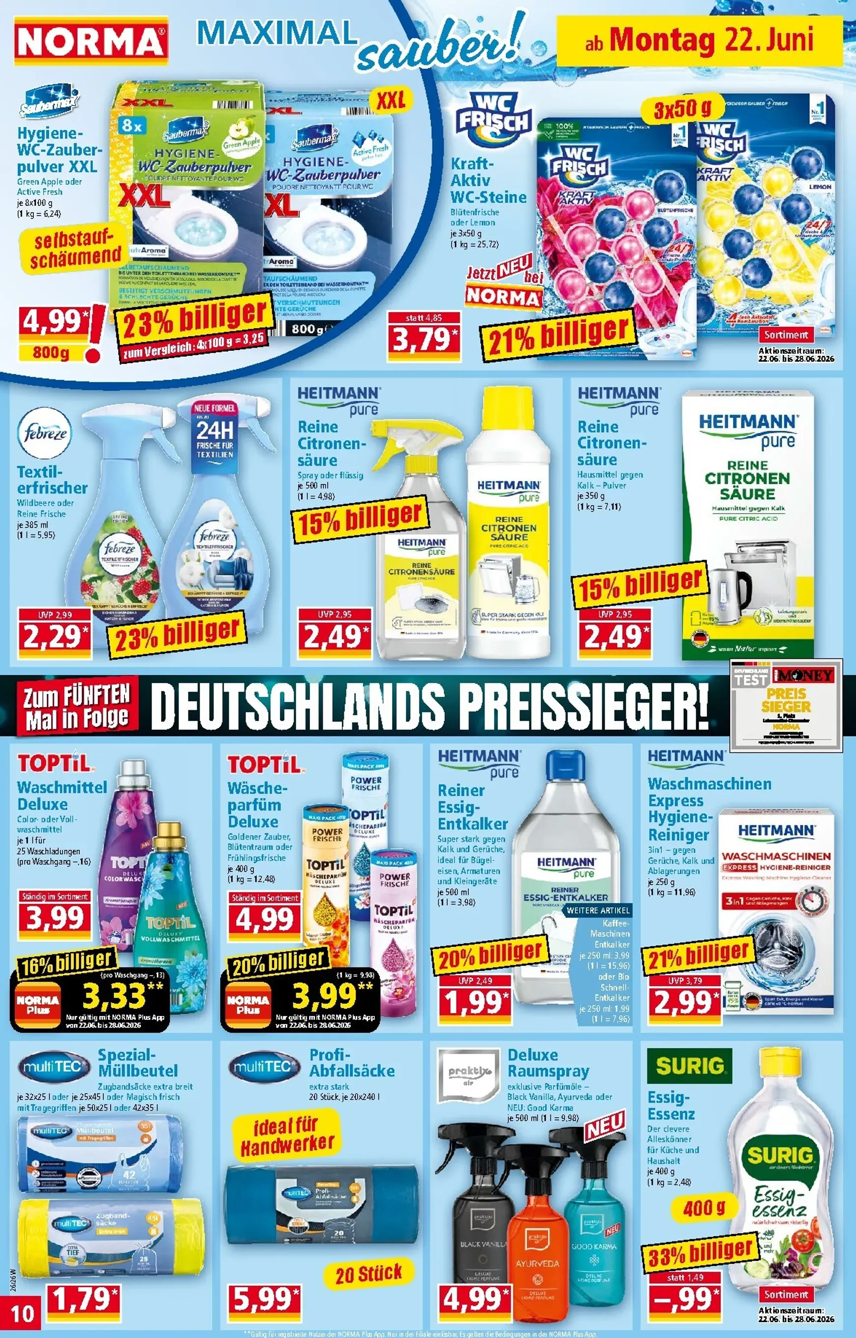 Norma Prospekt nächste Woche – von Montag 22.06.2026 bis Samstag 27.06.2026 von 22. Juni bis 27. Juni 2026 - Prospekt seite 10