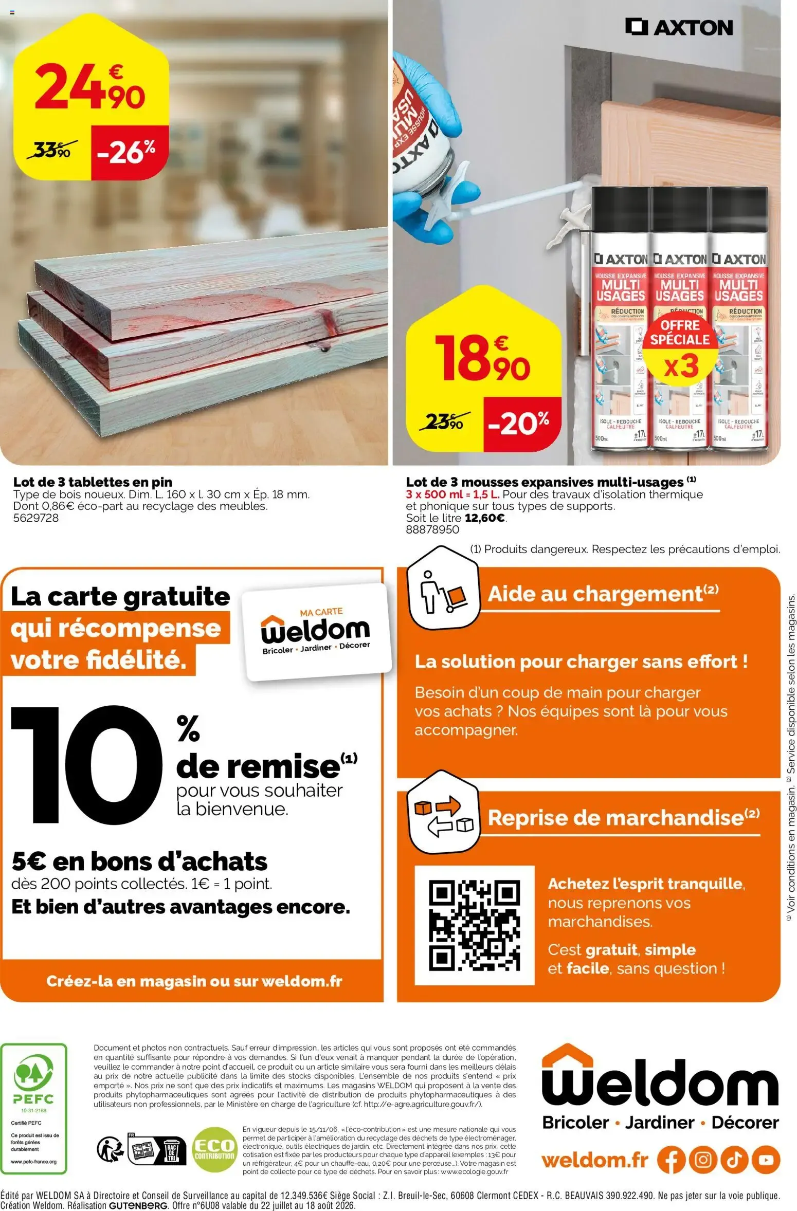 Weldom catalogue à partir du 22/07/2026 - promo en ligne du 22 juillet au 18 août 2026 - Catalogue page 12