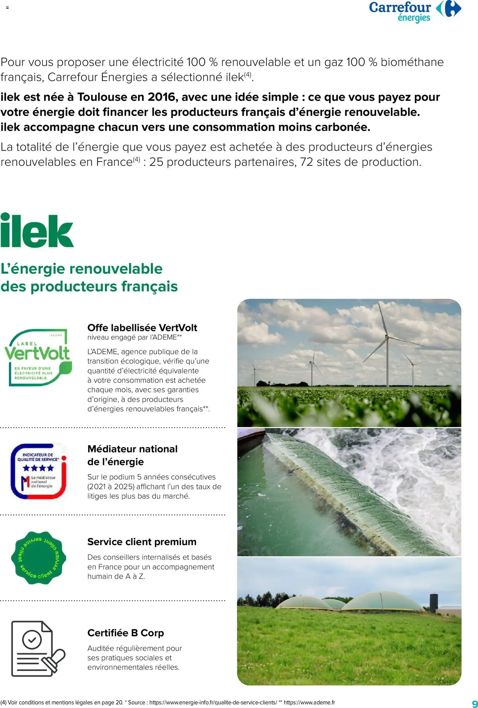 Carrefour énergies: Déclics ÉNERGIES. Todo sobre el ahorro de energía y los buenos planes negociados para ti. du 22 septembre au 31 octobre 2026 - Catalogue page 9