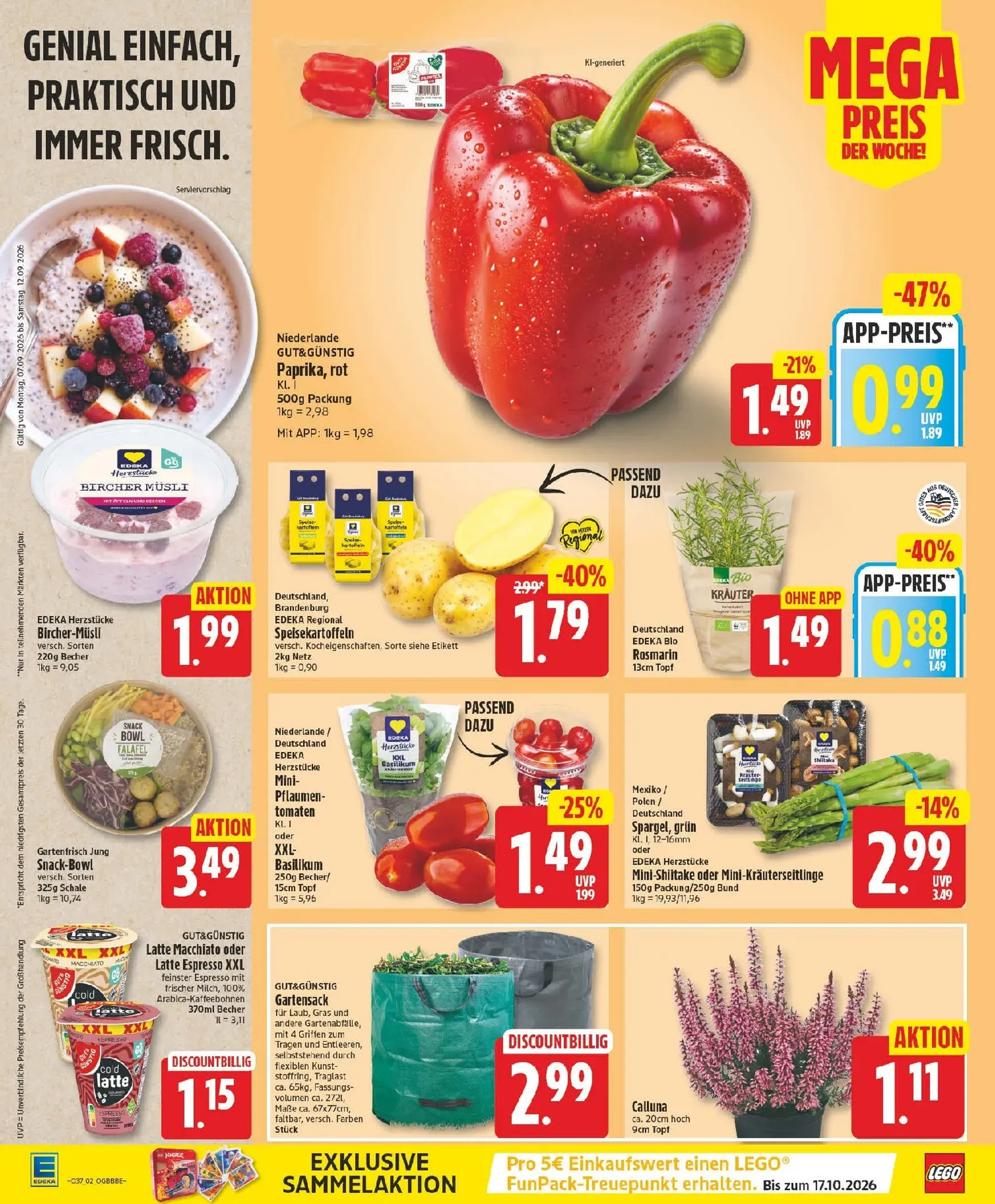 Edeka Prospekt nächste Woche – von Montag 07.09.2026 bis Samstag 12.09.2026 von 7. September bis 12. September 2026 - Prospekt seite 2