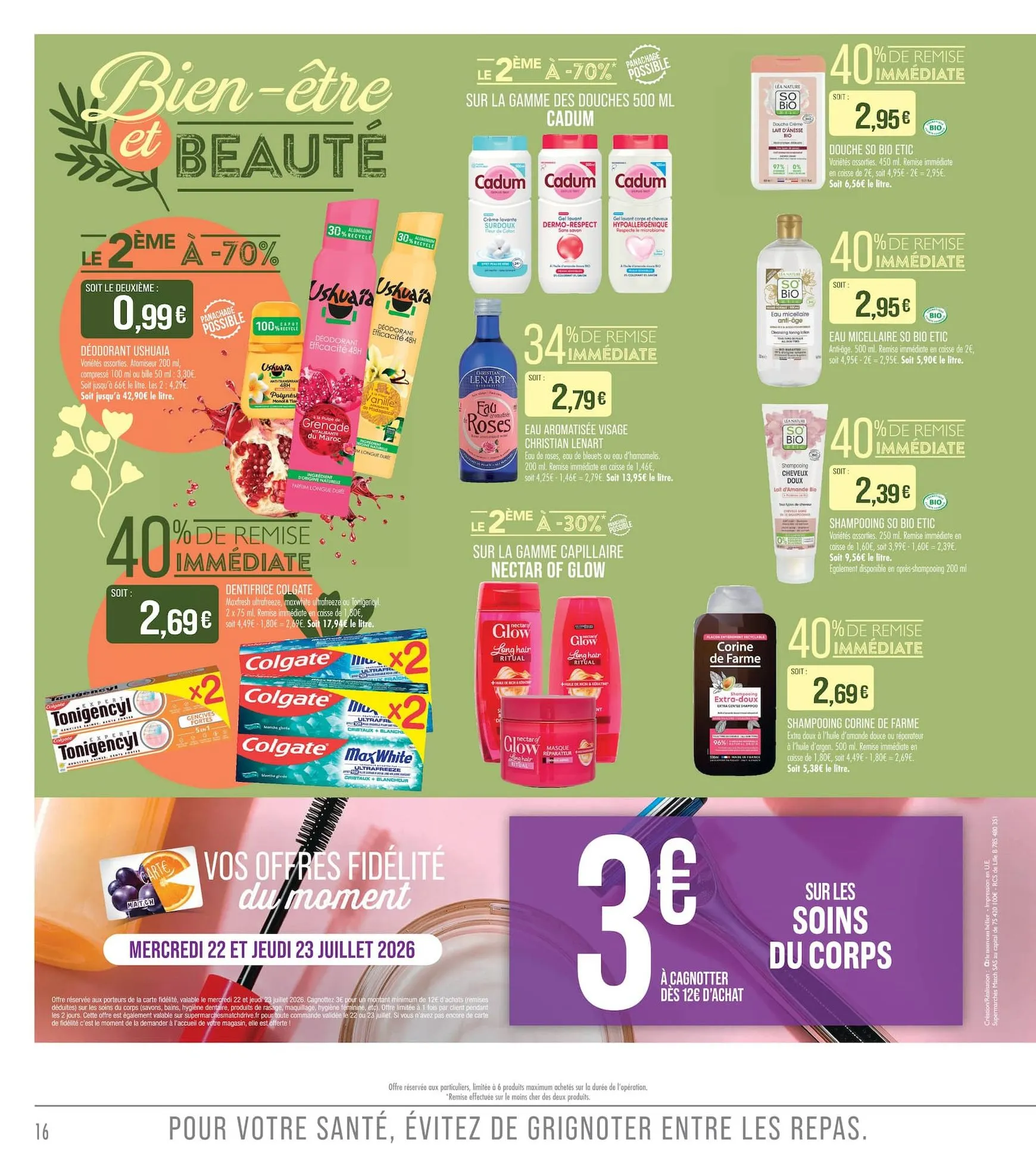 Supermarché Match - Prix Coûtant y Les Bons Plans de l'été du 21 juillet au 2 août 2026 - Catalogue page 16