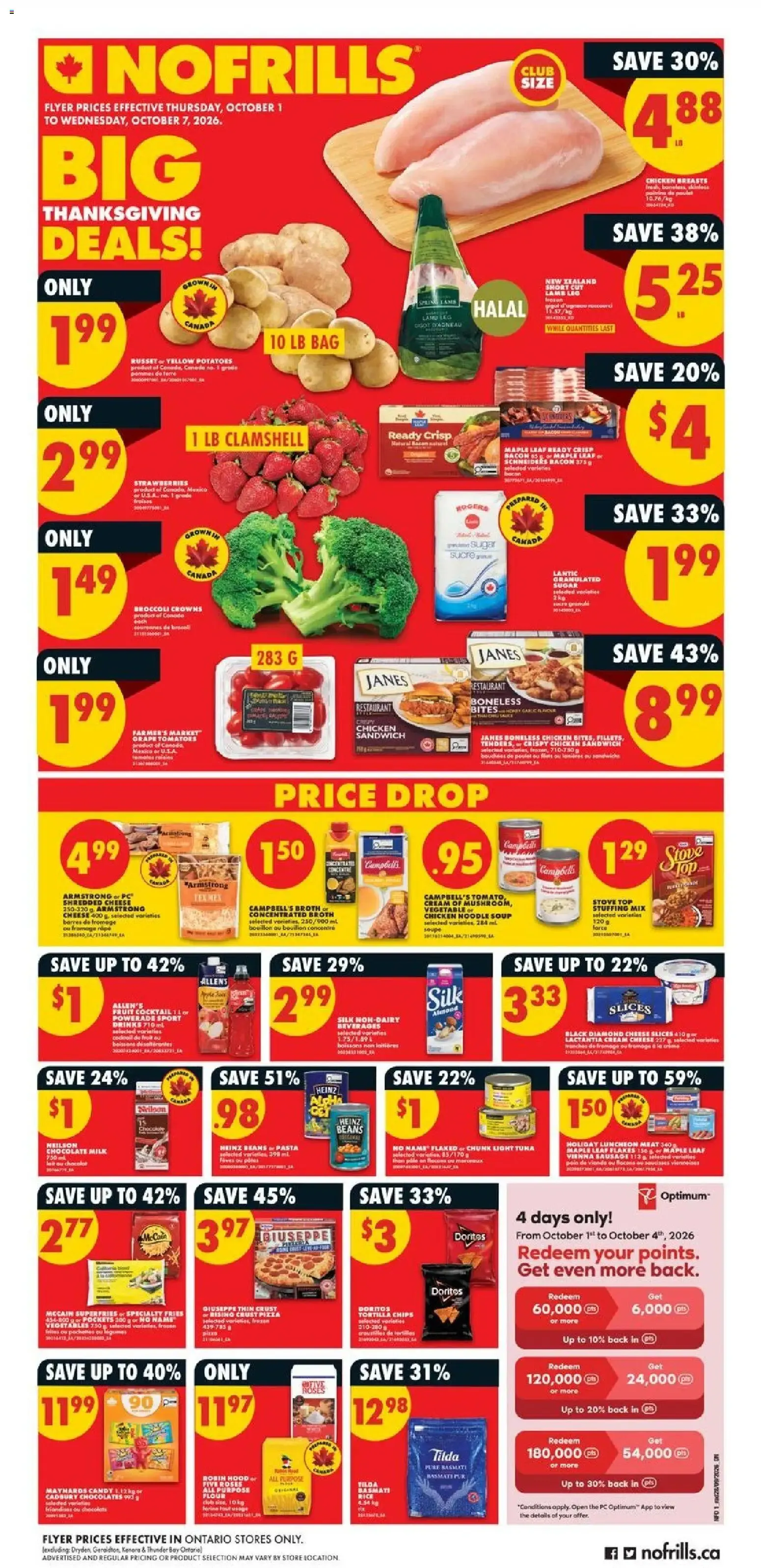 BIG THANKSGIVING DEALS! from October 1 to October 7 2026 - flyer page 1