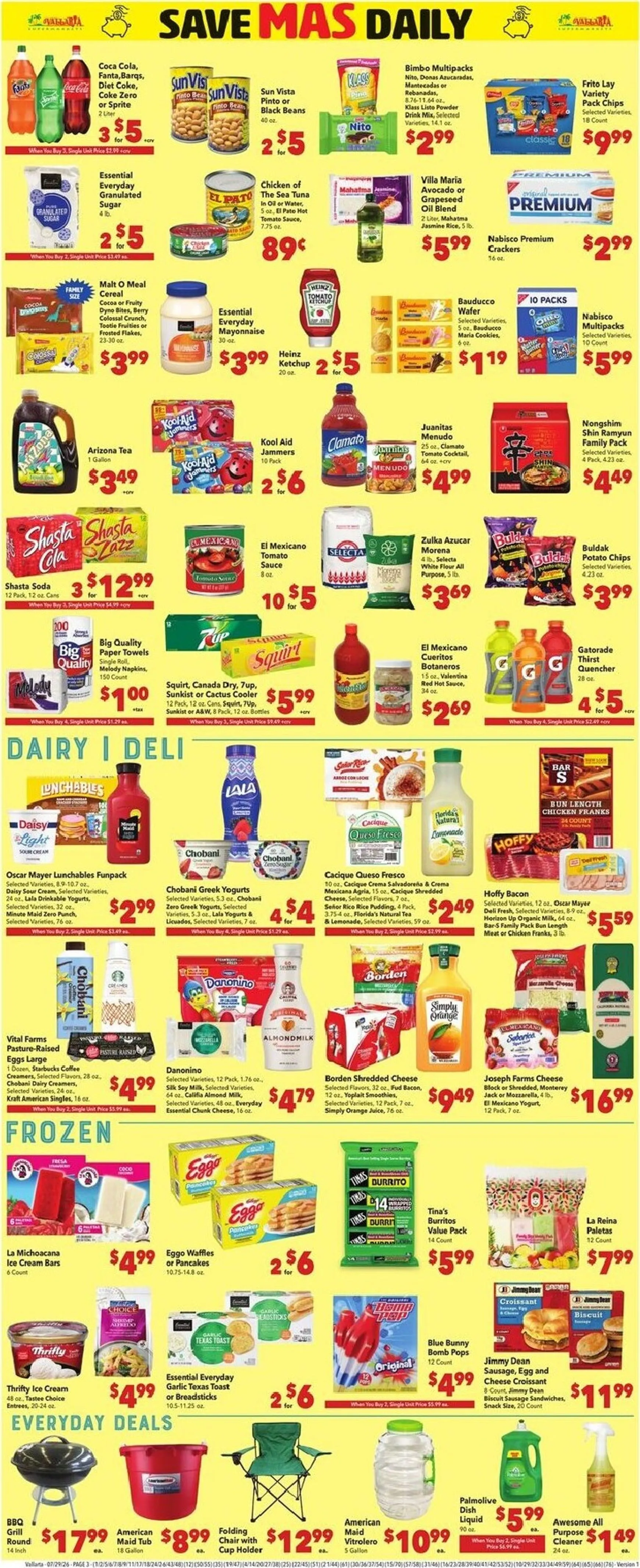 Weekly ad Current Vallarta leaflet valid from Wednesday 07/29/2026 to Tuesday 08/04/2026 from July 29 to August 4 2026 - Page 3