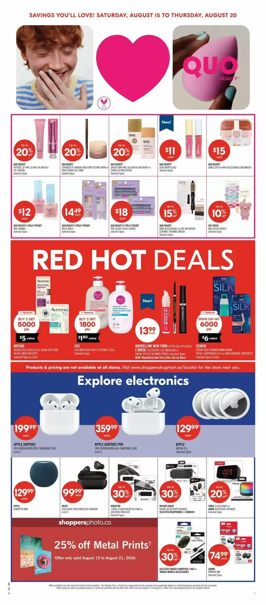 Shoppers Drug Mart flyer week 33 from August 15 to August 20 2026 - flyer page 9