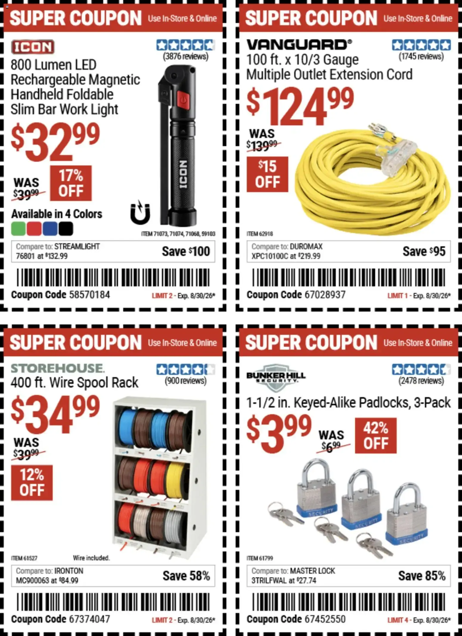 Weekly promotion Harbor Freight: Coupon Deals spanning from August 17 to August 30 2026 - Page 21 for Catalogue 365
