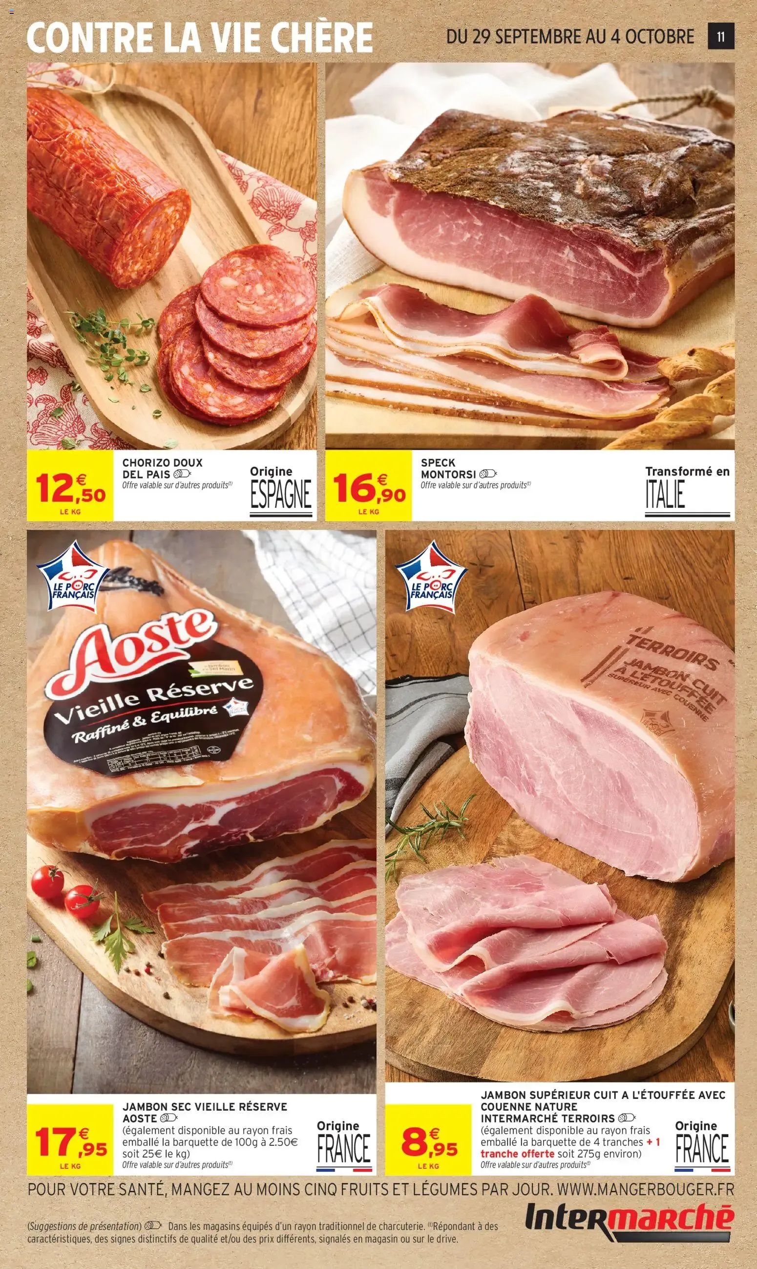 Intermarché - Anniversaire: 100% remboursés en bons d'achat du 29 septembre au 11 octobre 2026 - Catalogue page 11