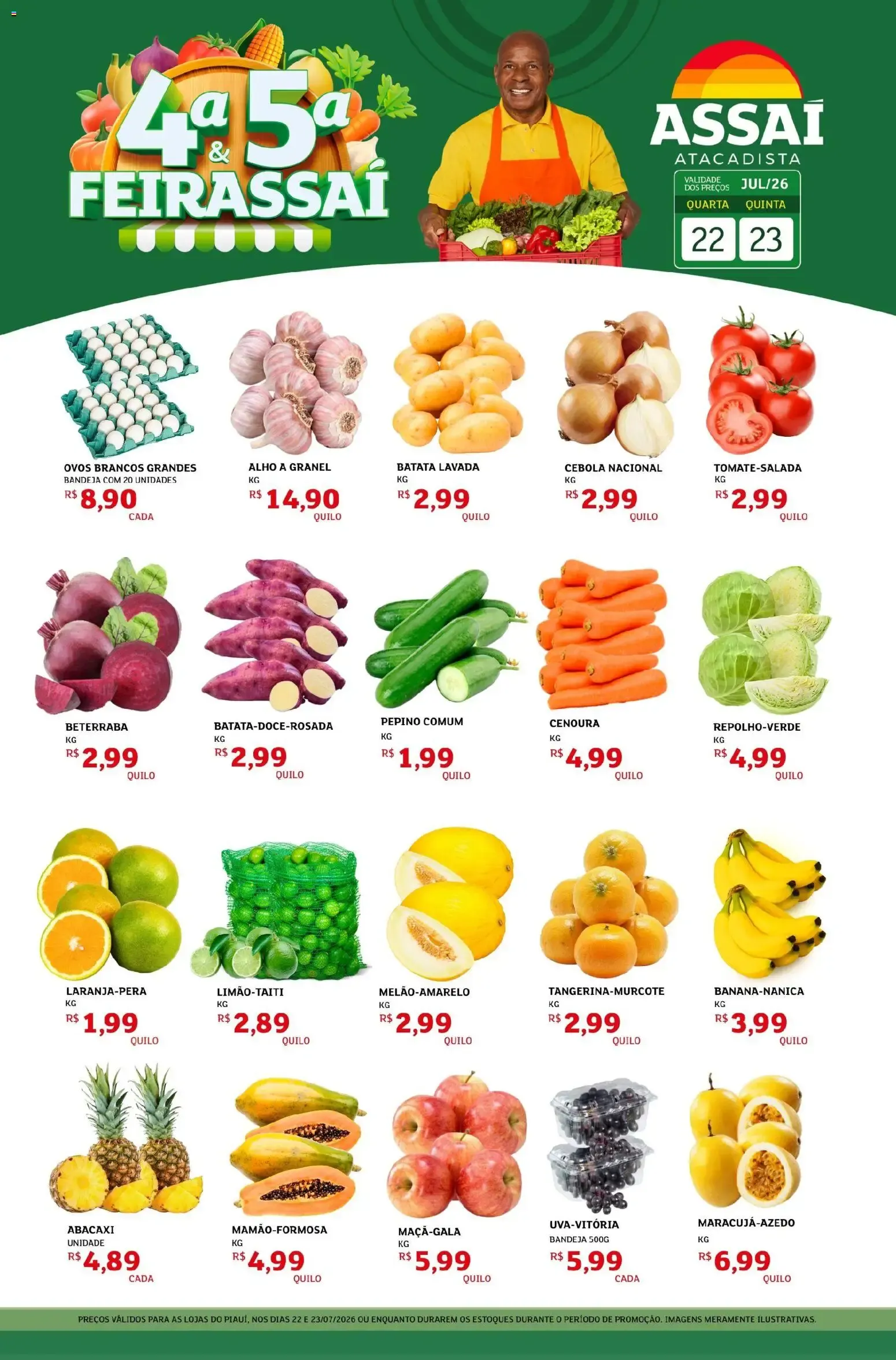 Encarte de Assaí Atacadista ofertas - PI de 22/07/2026 | Promoções Online 22 de julho até 23 de julho 2026 - Pagina 1