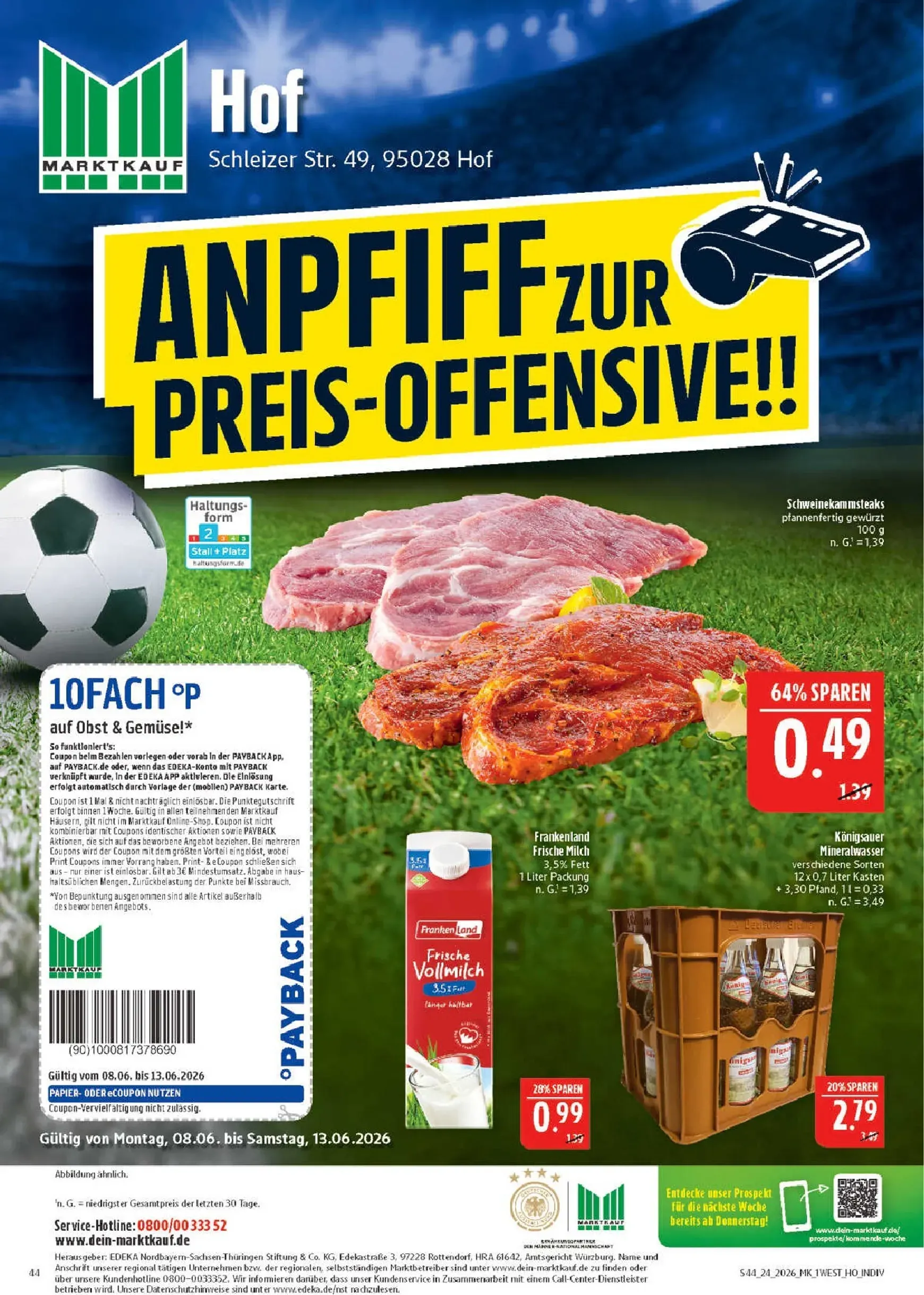Marktkauf Prospekt – von Montag 08.06.2026 bis Samstag 13.06.2026 von 8. Juni bis 13. Juni 2026 - Prospekt seite 44