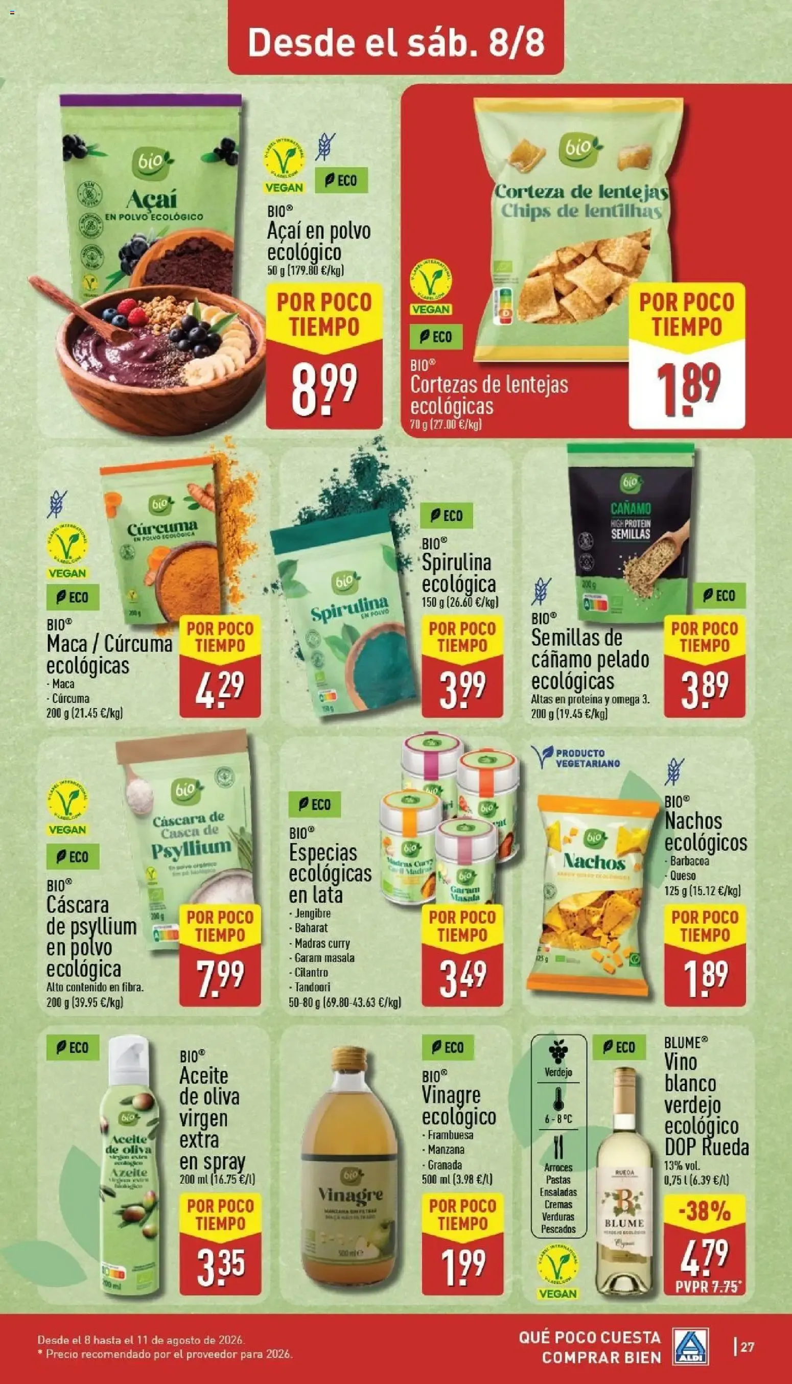 Catálogo de Aldi: Frescura a precios para tirarse a la piscina 3 de agosto al 9 de agosto 2026 - Página 27