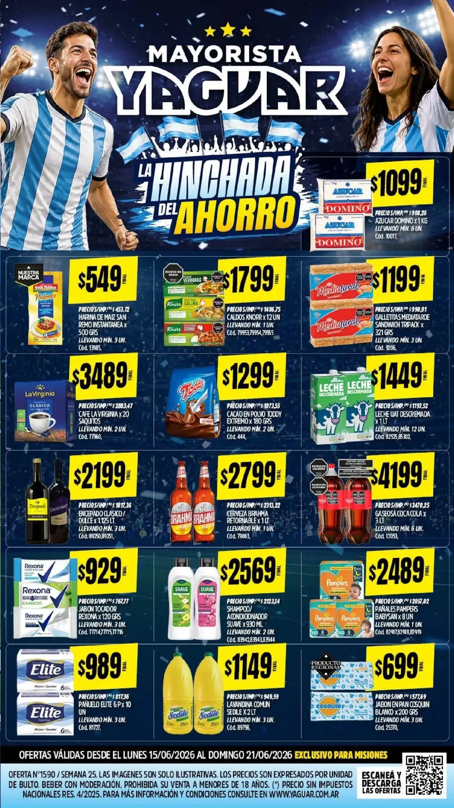 Ofertas de Mayorista Yaguar - La Hinchada del Ahorro 15 de junio al 21 de junio 2026 - Página 2 del catálogo