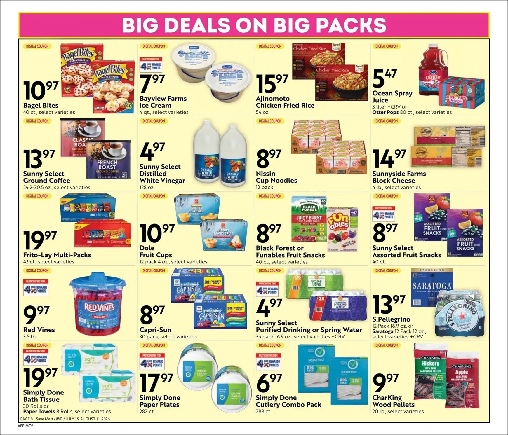 Weekly ad Current Save Mart - Steals & Deals leaflet valid from Wednesday 07/15/2026 to Tuesday 08/11/2026 from July 15 to August 11 2026 - Page 8