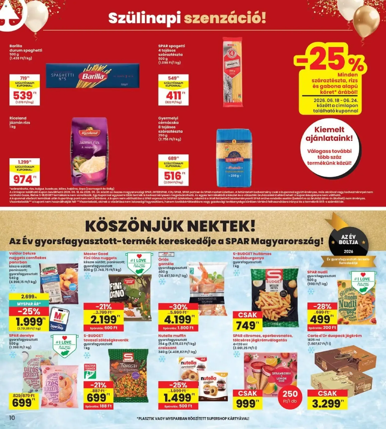 Katalógus Interspar akciós újság - 2026.06.18. -tól/töl > akció, lapozható szórólap 🛍️ június 18.-tól június 24.-ig 2026. - Oldal 10