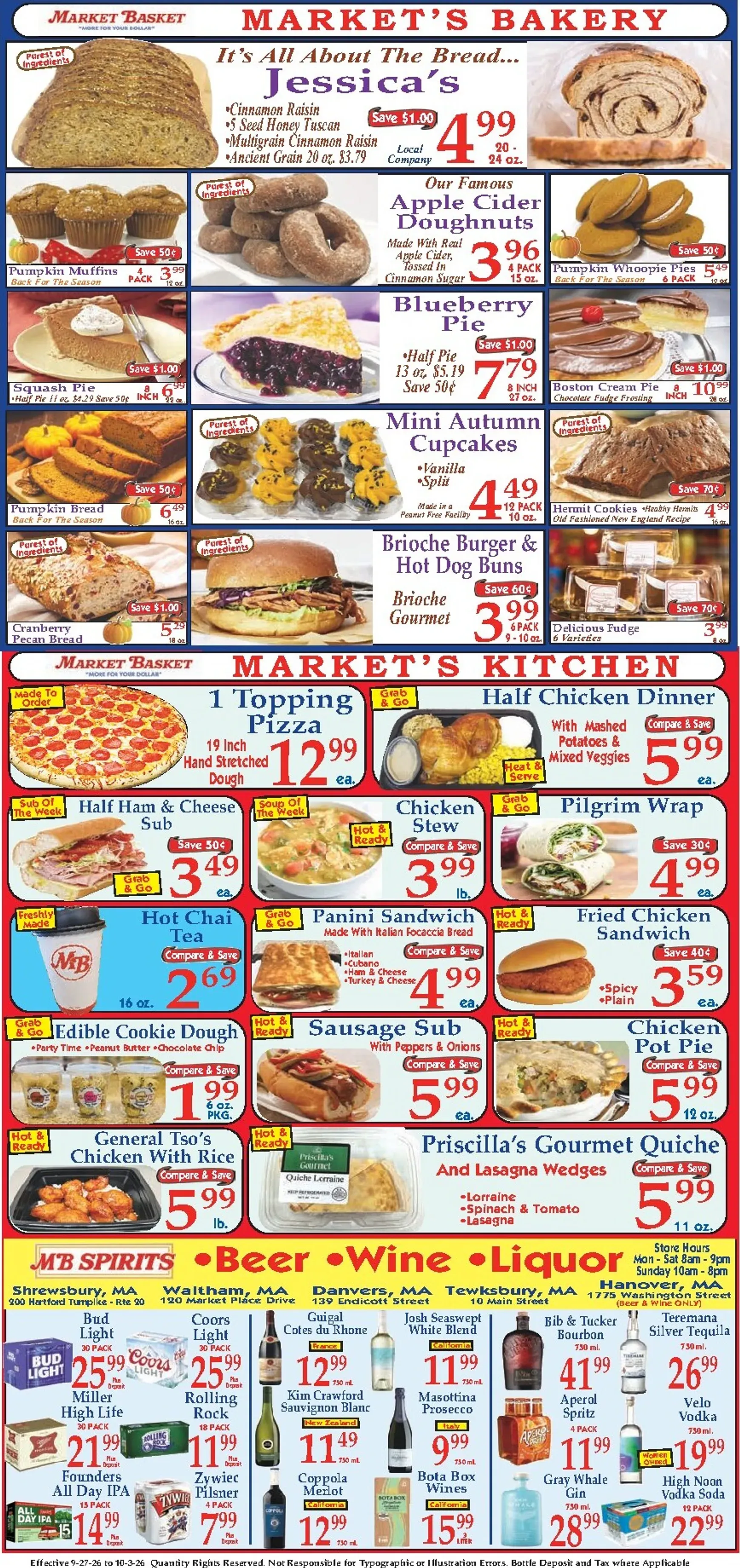 Weekly ad Current Market Basket leaflet valid from Sunday 09/27/2026 to Saturday 10/03/2026 from September 27 to October 3 2026 - Page 8