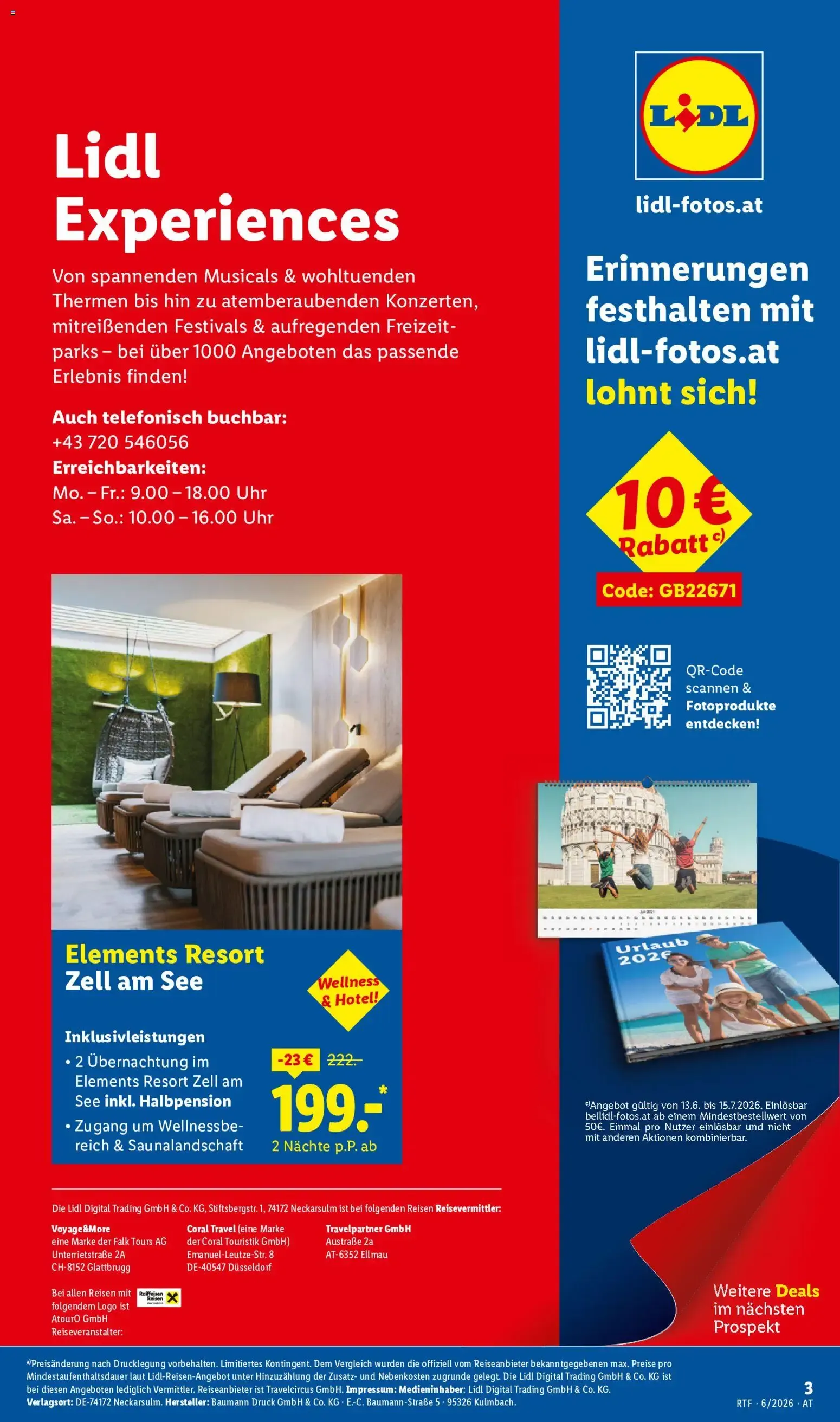 Lidl Reisen - Traumurlaub von 13. Juni bis 15. Juli 2026 - Flugblätt seite  3